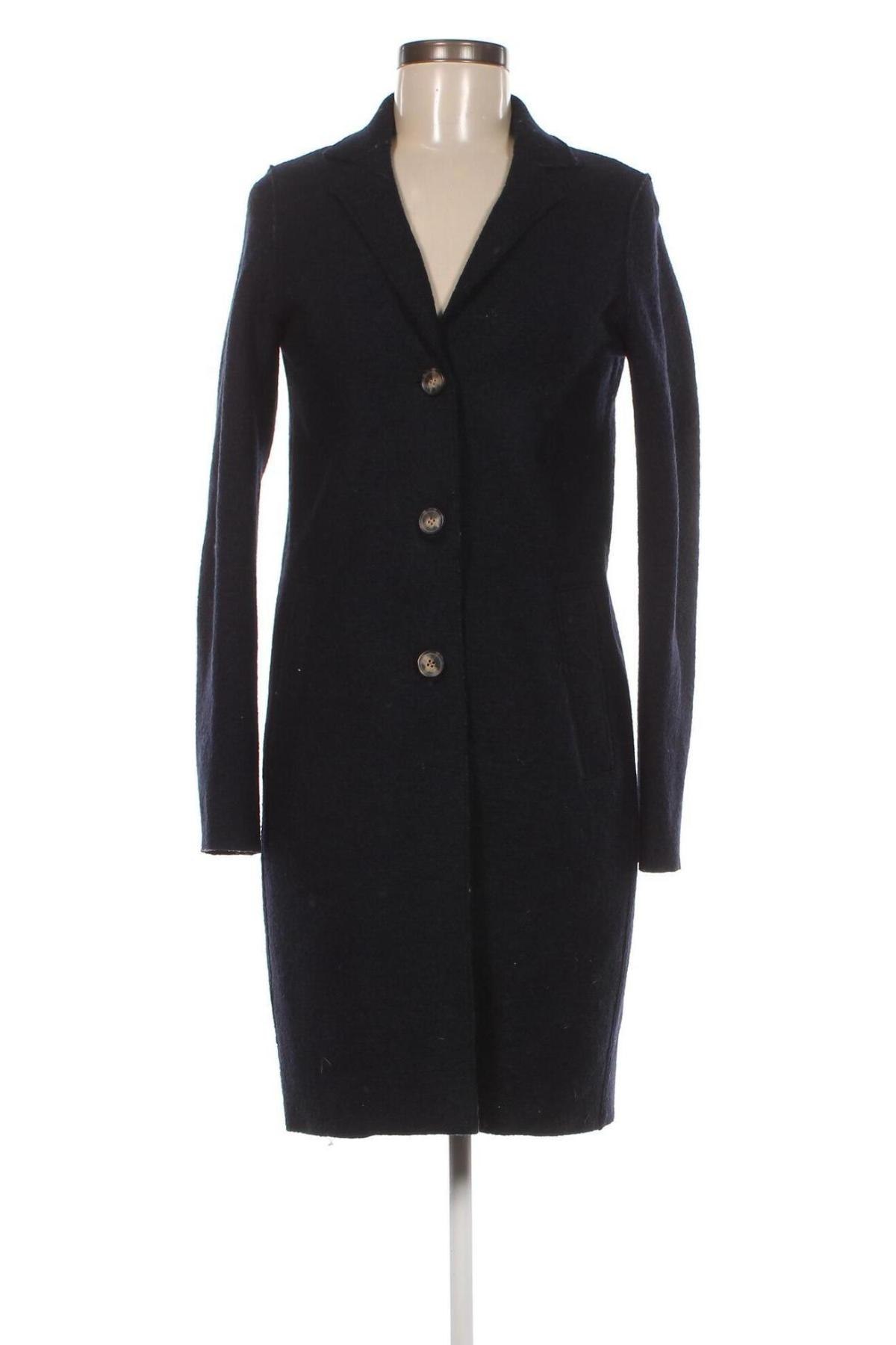 Γυναικείο παλτό Oui, Μέγεθος XS, Χρώμα Μπλέ, Τιμή 43,92 €