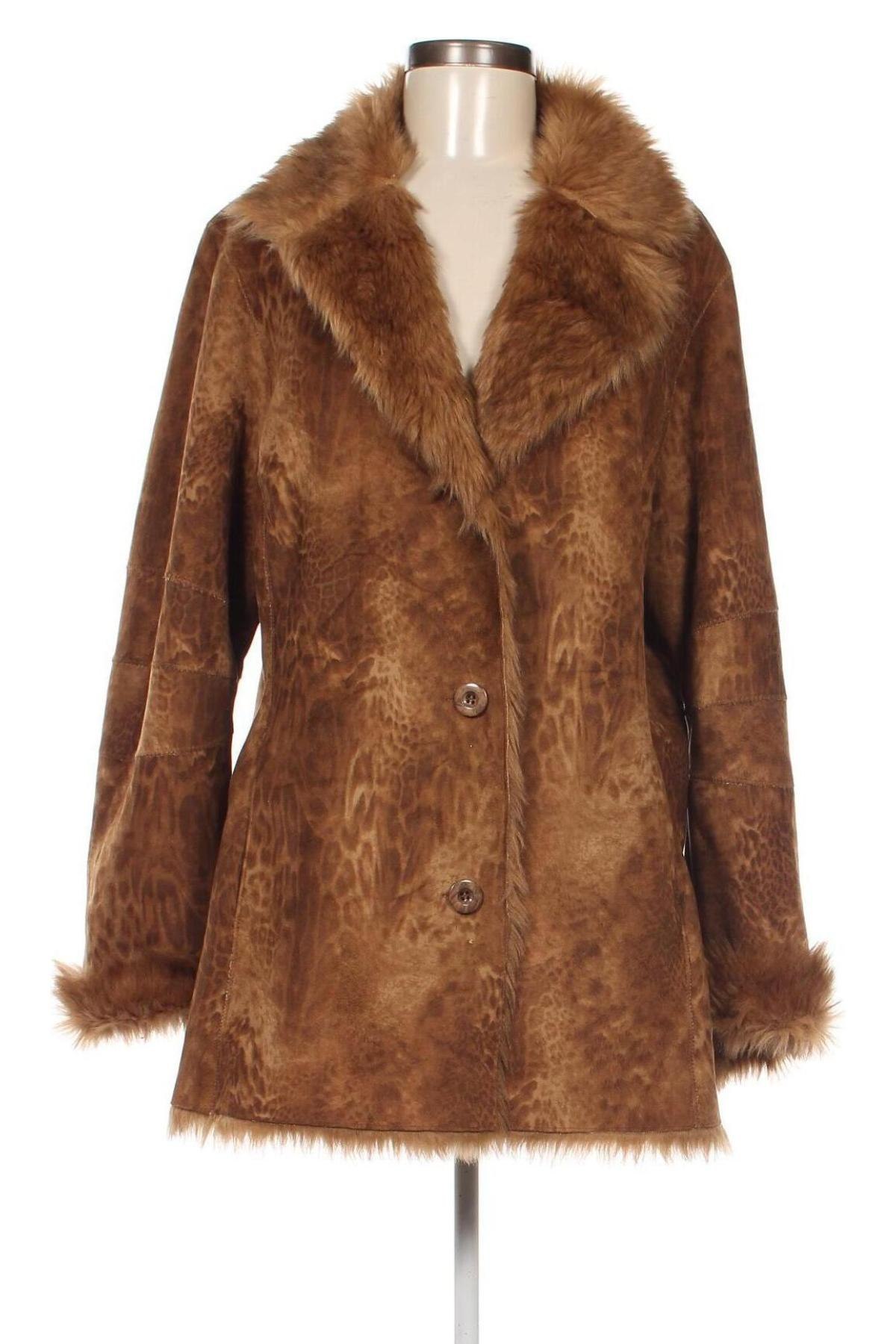 Γυναικείο παλτό Pompoos Design By Harald Gloockler, Μέγεθος XL, Χρώμα Καφέ, Τιμή 42,19 €