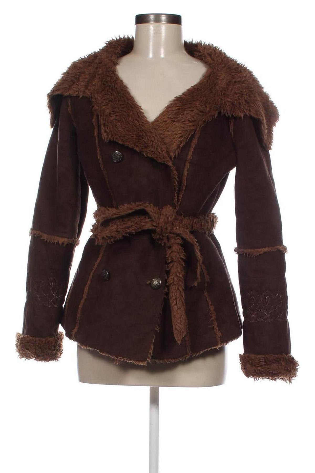 Дамско палто Refree, Размер S, Цвят Кафяв, Цена 63,13 лв.
