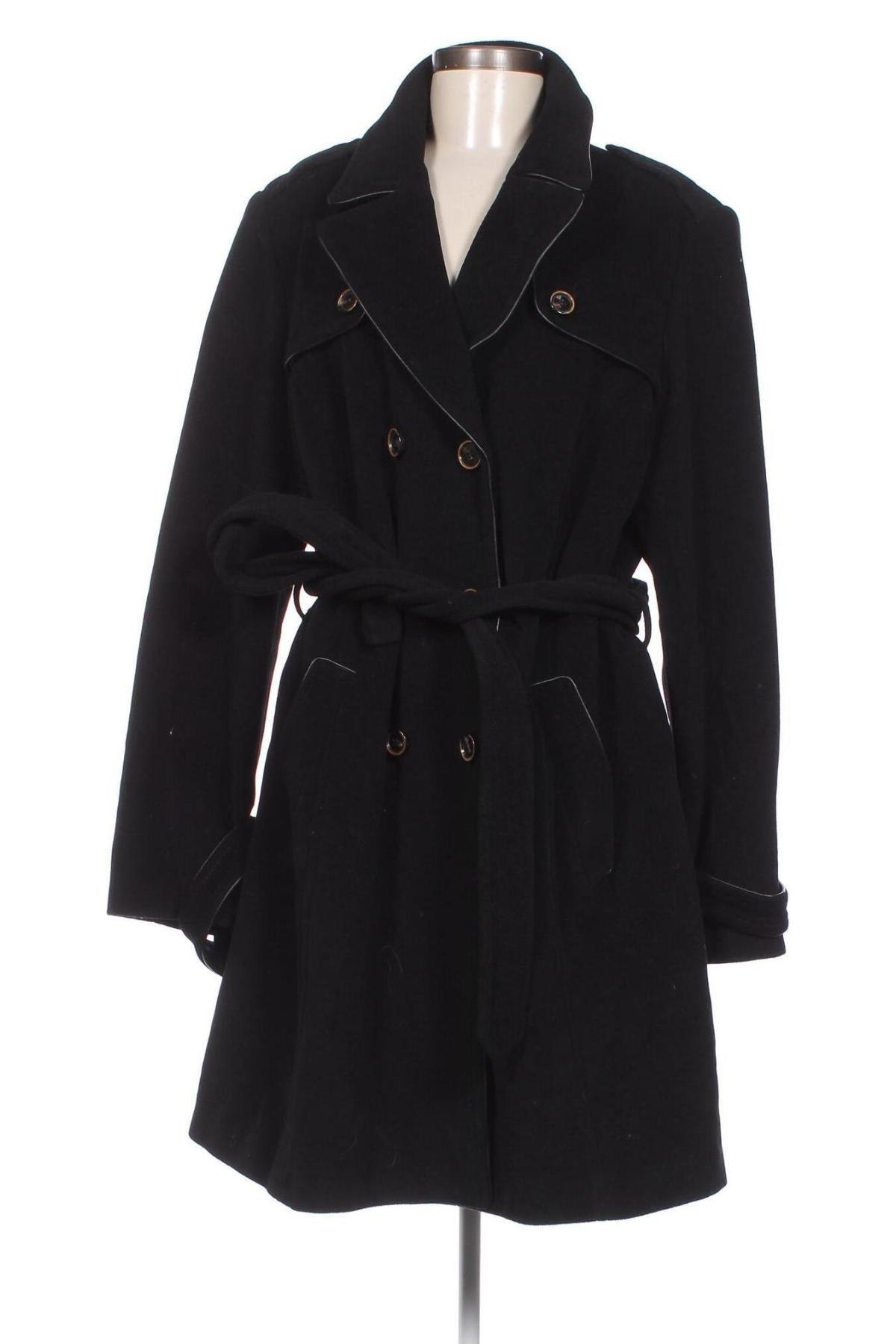 Γυναικείο παλτό S.Oliver, Μέγεθος XL, Χρώμα Μαύρο, Τιμή 27,61 €