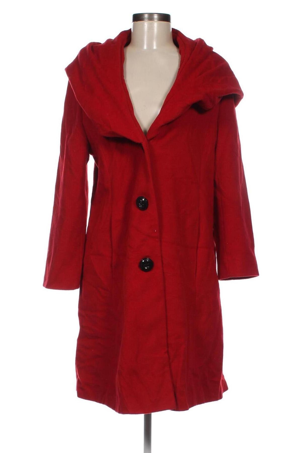 Дамско палто Sandra Pabst, Размер M, Цвят Червен, Цена 59,92 лв.