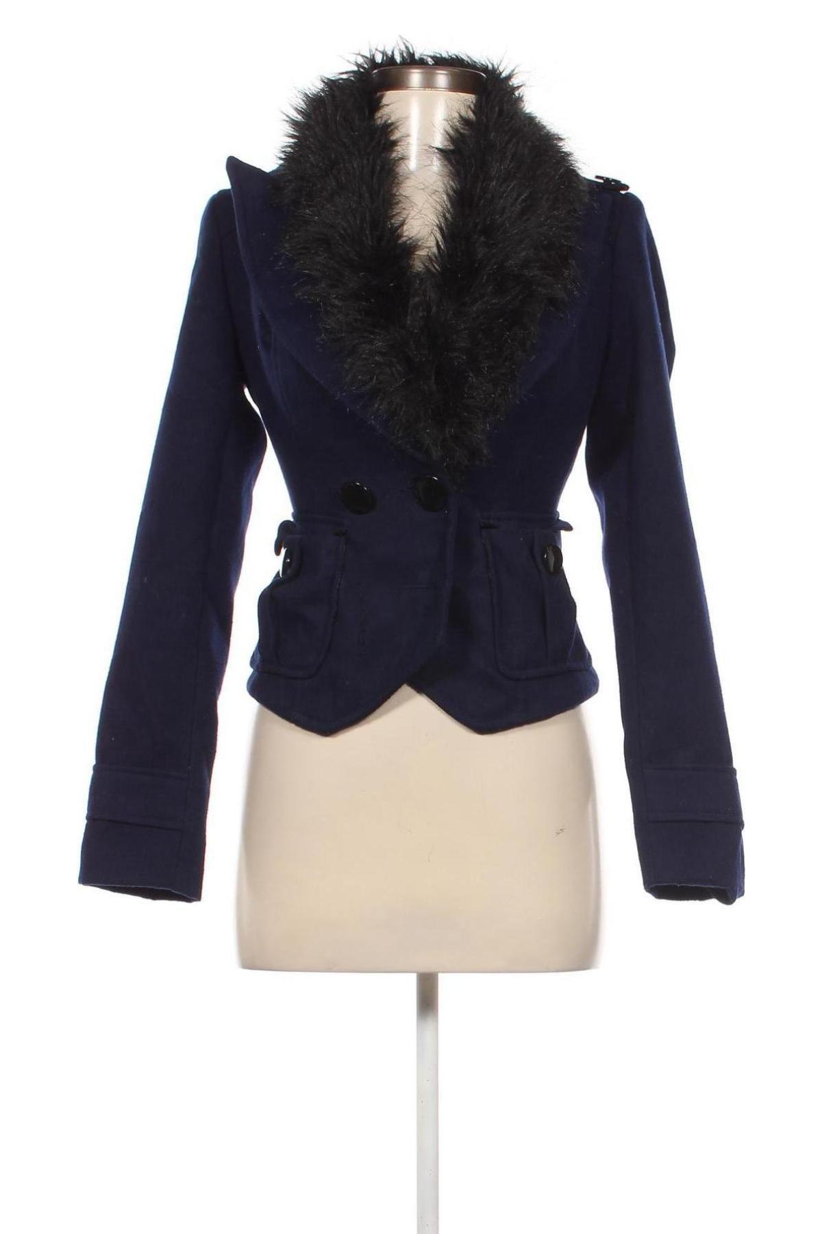 Дамско палто Tally Weijl, Размер XS, Цвят Син, Цена 69,55 лв.