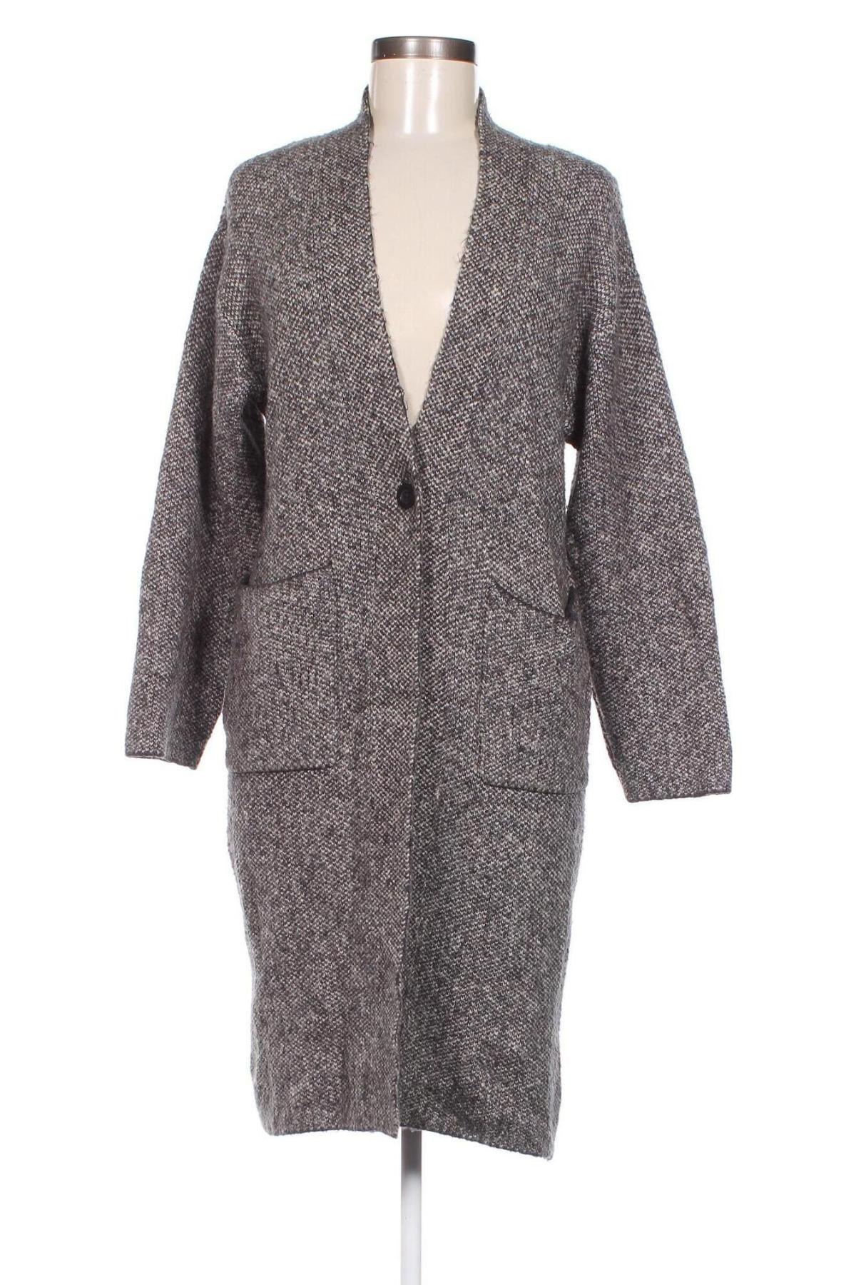 Дамско палто Uniqlo, Размер S, Цвят Сив, Цена 53,94 лв.