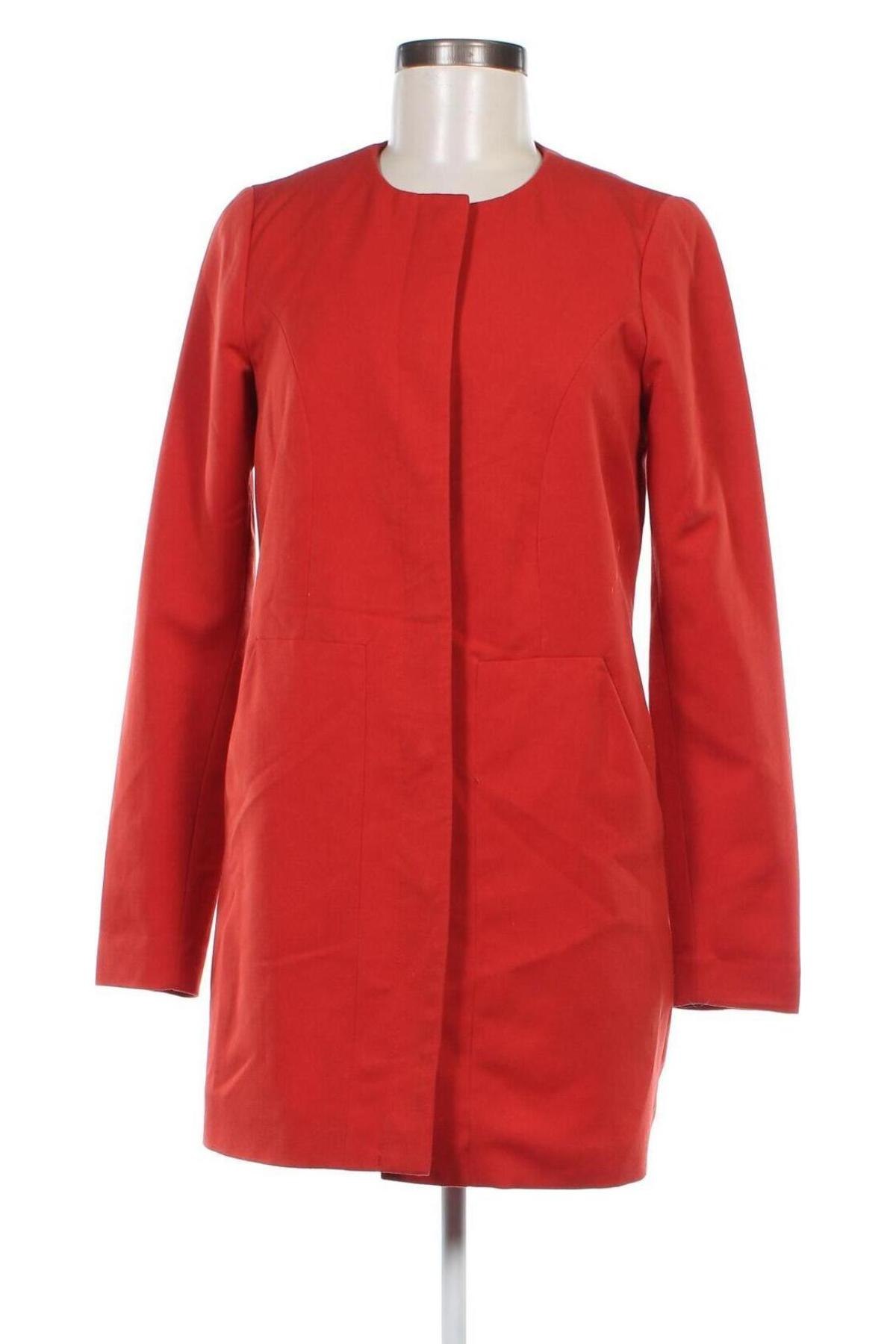 Дамско палто Vero Moda, Размер XS, Цвят Червен, Цена 24,00 лв.