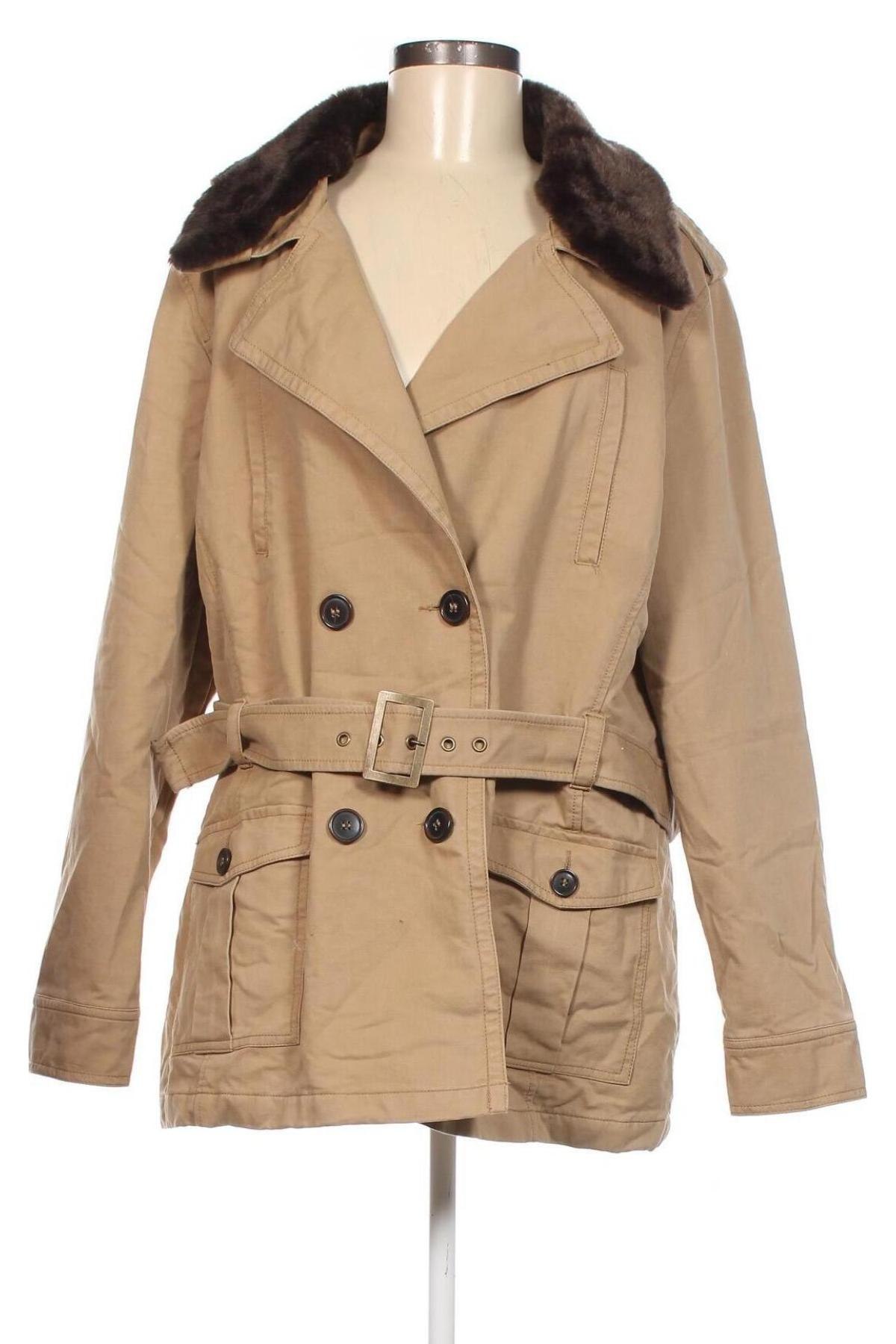 Дамско палто Yessica, Размер XXL, Цвят Бежов, Цена 64,20 лв.