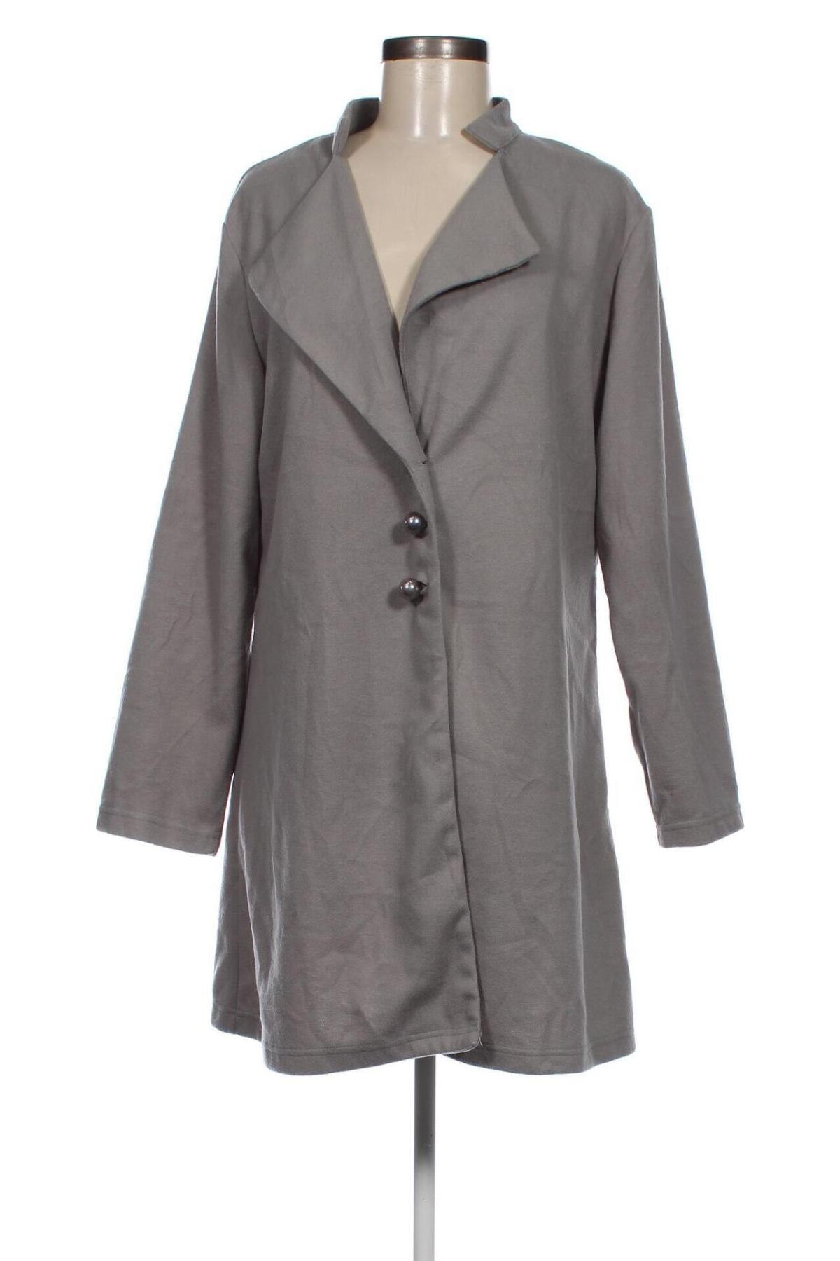 Дамско палто Zanzea, Размер L, Цвят Сив, Цена 77,40 лв.
