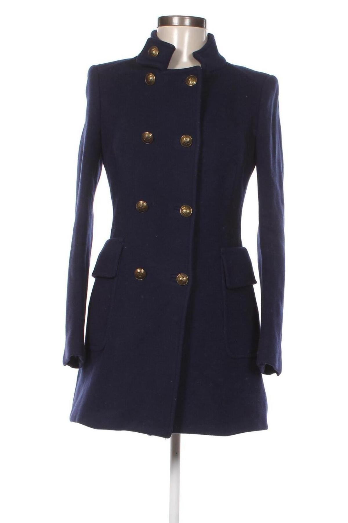 Дамско палто Zara, Размер M, Цвят Лилав, Цена 47,47 лв.