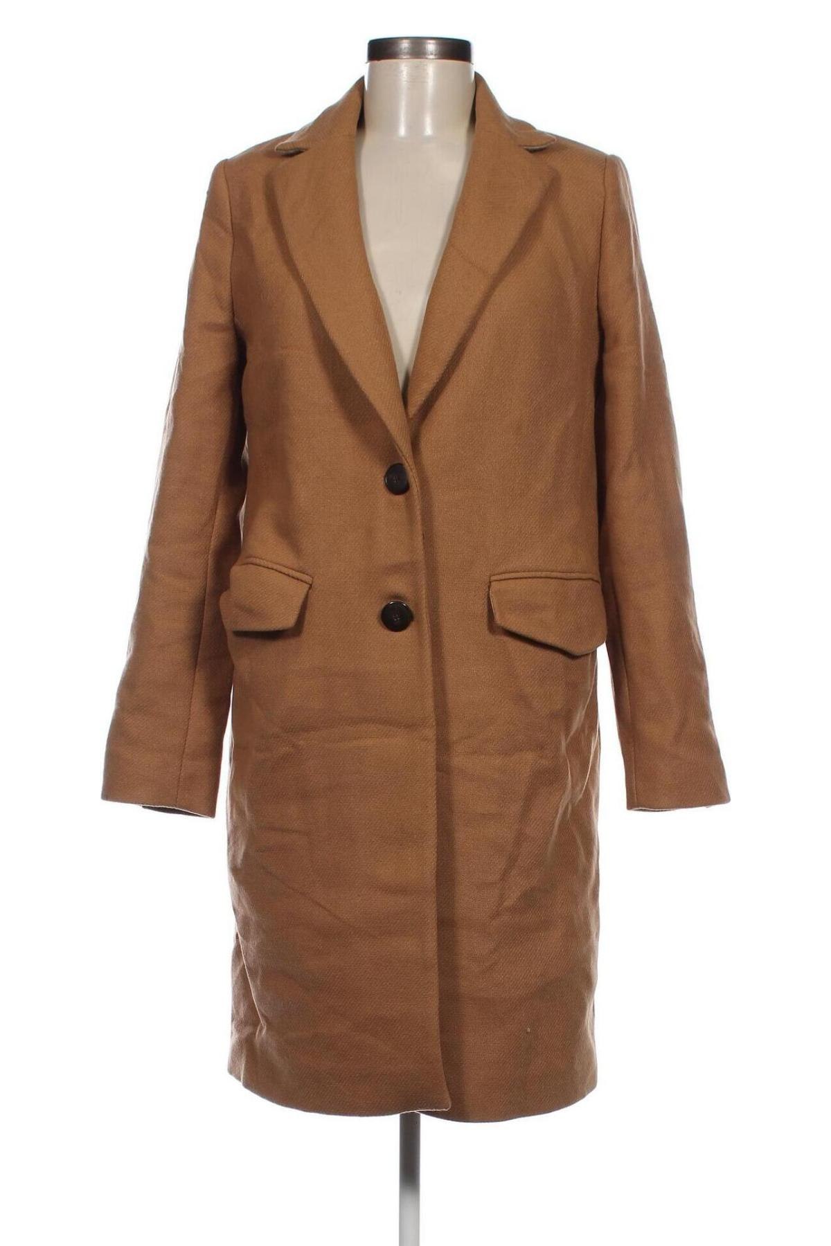 Palton de femei Zara, Mărime S, Culoare Maro, Preț 223,68 Lei