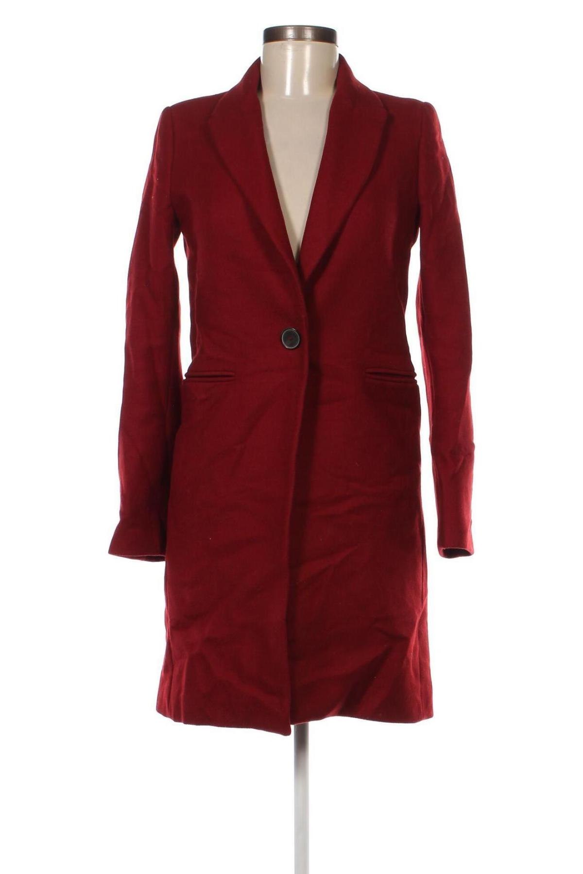 Damenmantel Zara, Größe XS, Farbe Rot, Preis € 47,99