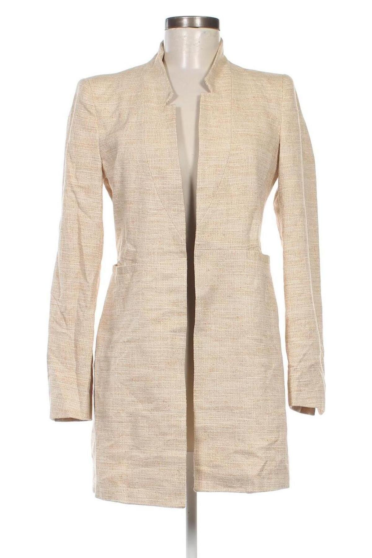 Damenmantel Zara, Größe S, Farbe Beige, Preis 21,29 €