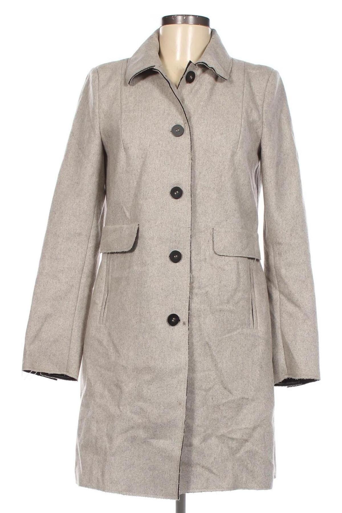 Дамско палто Zara Trafaluc, Размер M, Цвят Сив, Цена 40,12 лв.