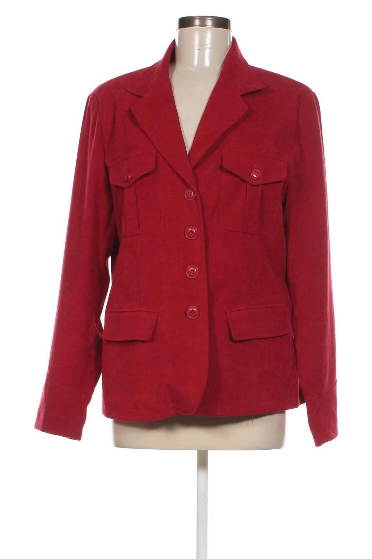 Γυναικείο σακάκι Biaggini, Μέγεθος XL, Χρώμα Κόκκινο, Τιμή 12,16 €