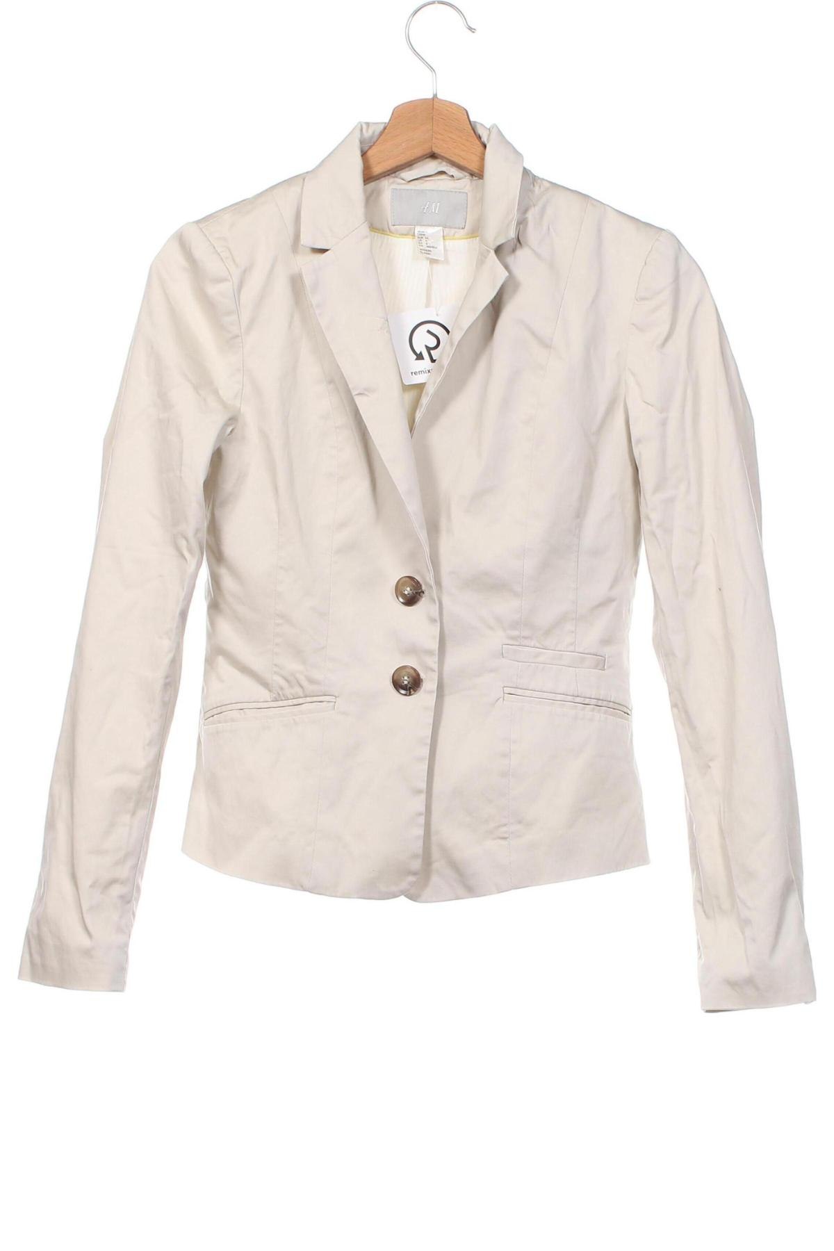 Damen Blazer H&M, Größe XS, Farbe Beige, Preis € 12,16