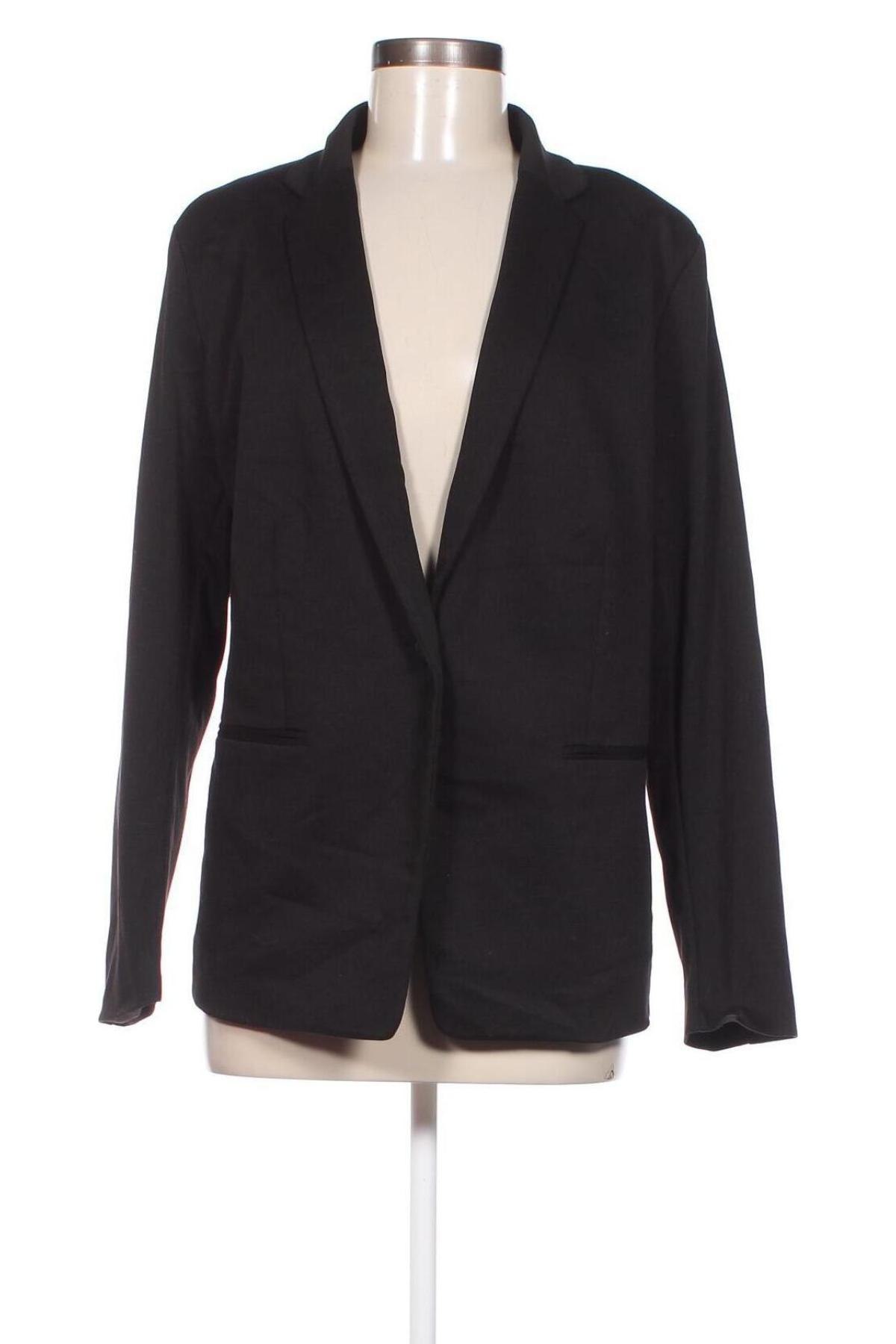 Дамско сако H&M, Размер XXL, Цвят Черен, Цена 26,40 лв.