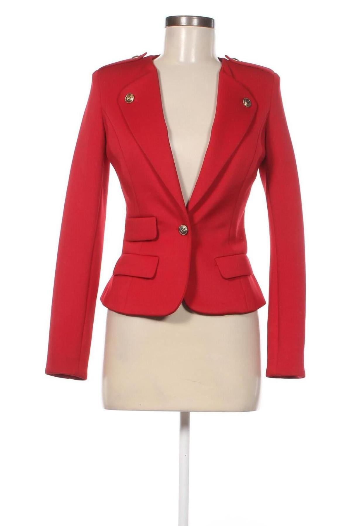 Damen Blazer Poema, Größe S, Farbe Rot, Preis 21,48 €