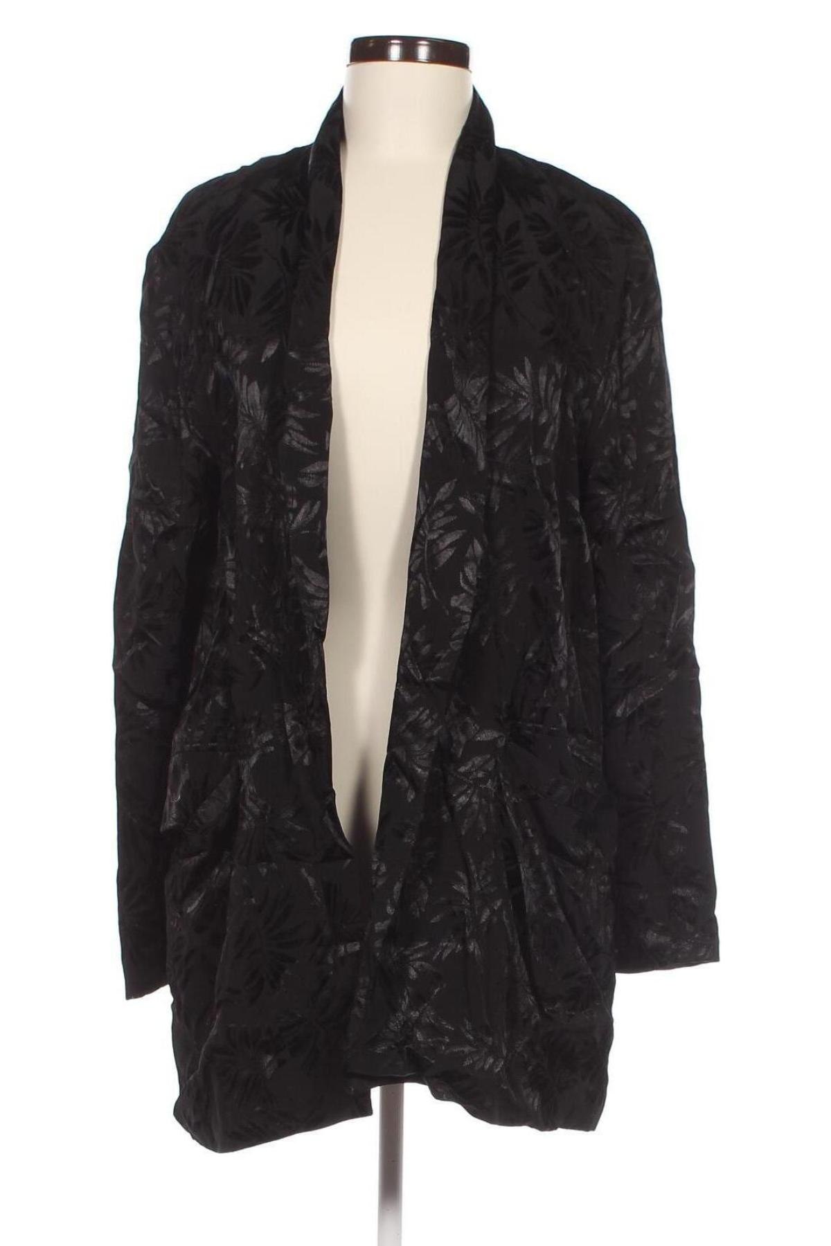 Γυναικείο σακάκι Pull&Bear, Μέγεθος L, Χρώμα Μαύρο, Τιμή 12,25 €