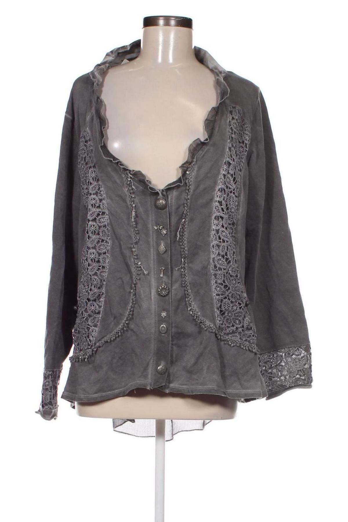 Γυναικείο σακάκι Tredy, Μέγεθος XL, Χρώμα Γκρί, Τιμή 27,22 €
