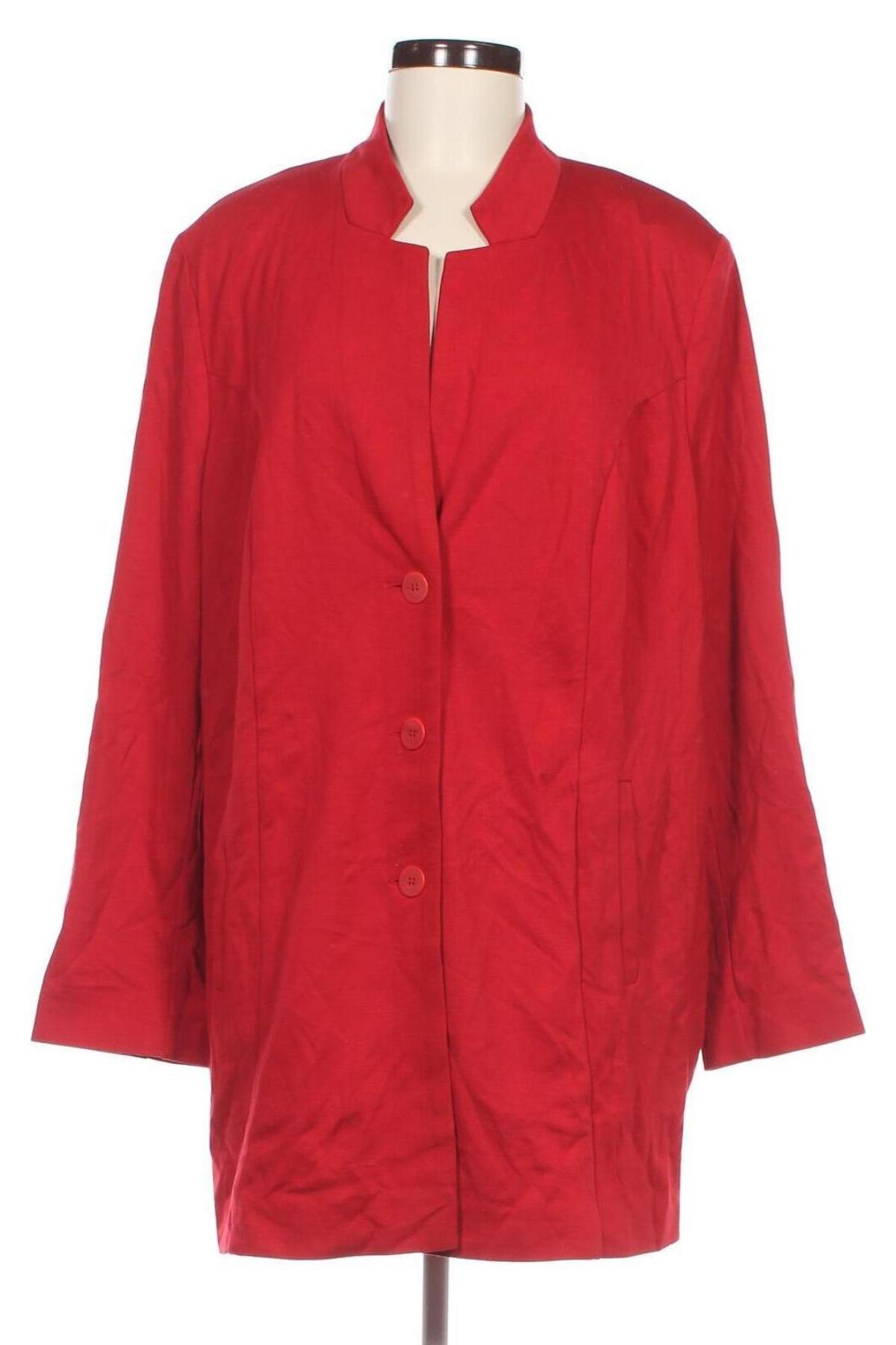 Damen Blazer Ulla Popken, Größe XXL, Farbe Rot, Preis € 41,75