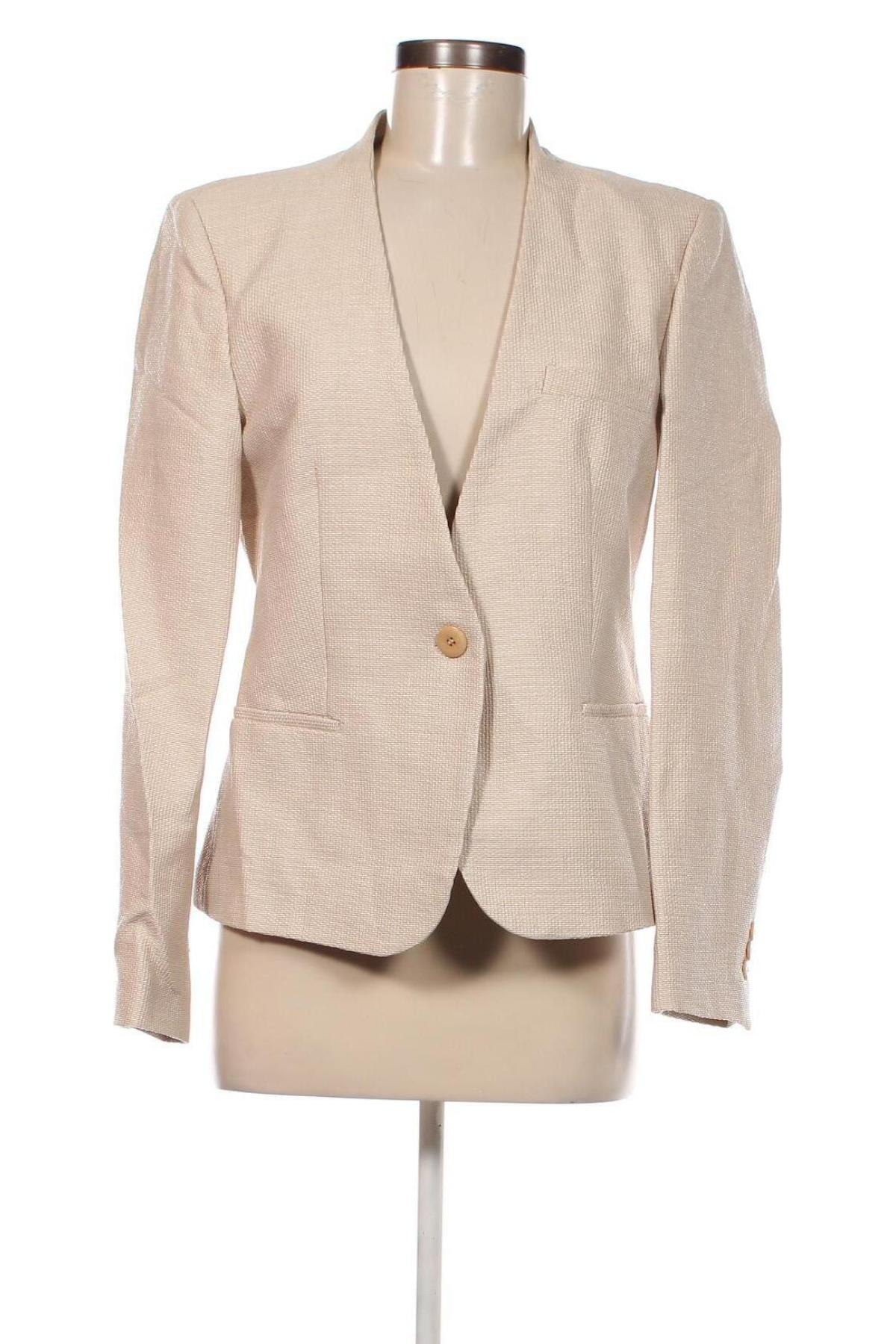 Damen Blazer Zara, Größe L, Farbe Beige, Preis 33,40 €