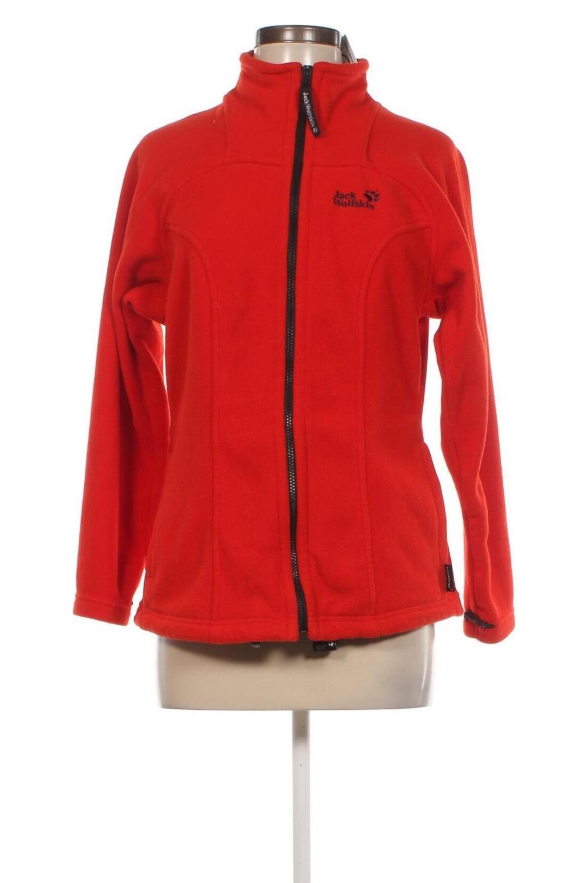 Damen Fleece Oberteil  Jack Wolfskin, Größe M, Farbe Rot, Preis 28,39 €