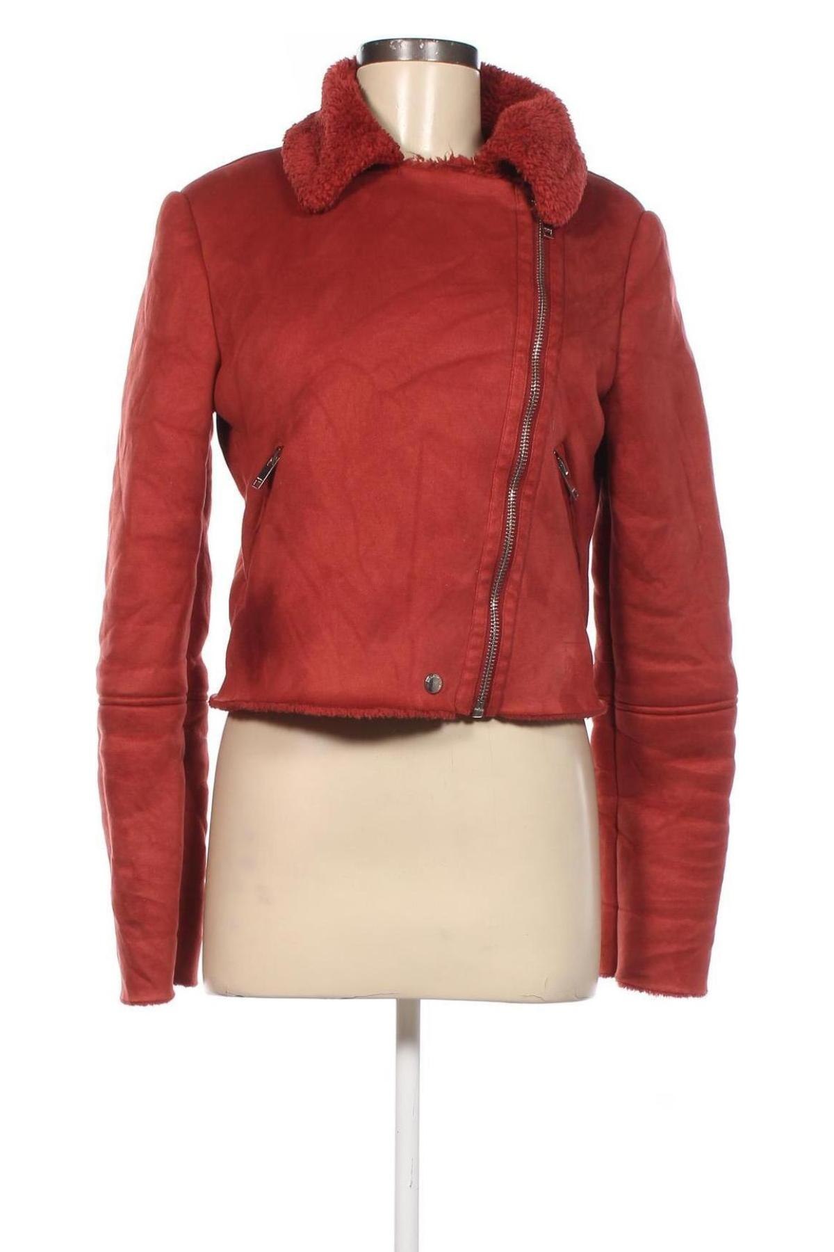 Γυναικείο μπουφάν Bershka, Μέγεθος S, Χρώμα Κόκκινο, Τιμή 11,88 €