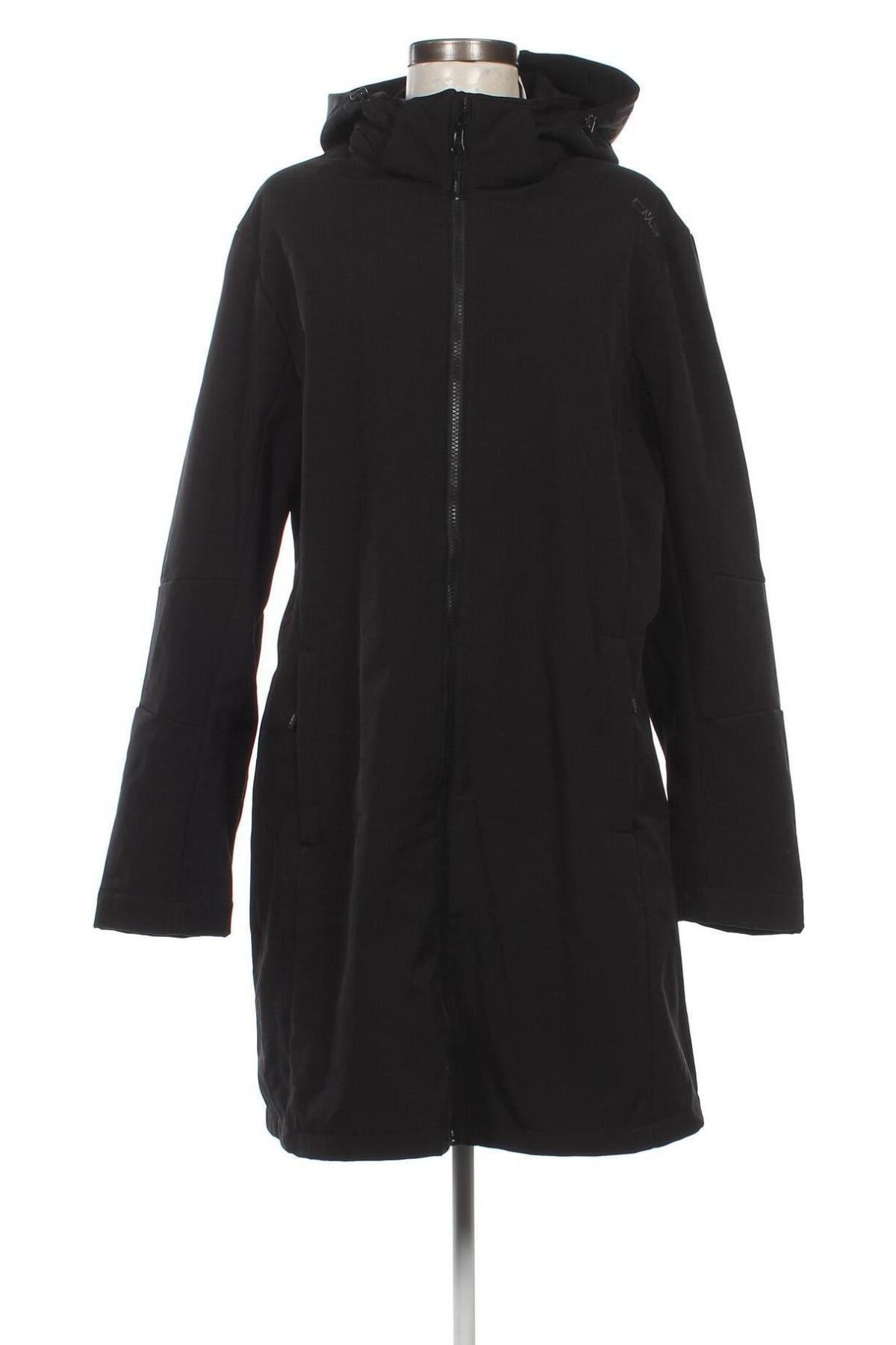 Γυναικείο μπουφάν CMP, Μέγεθος 3XL, Χρώμα Μαύρο, Τιμή 37,85 €