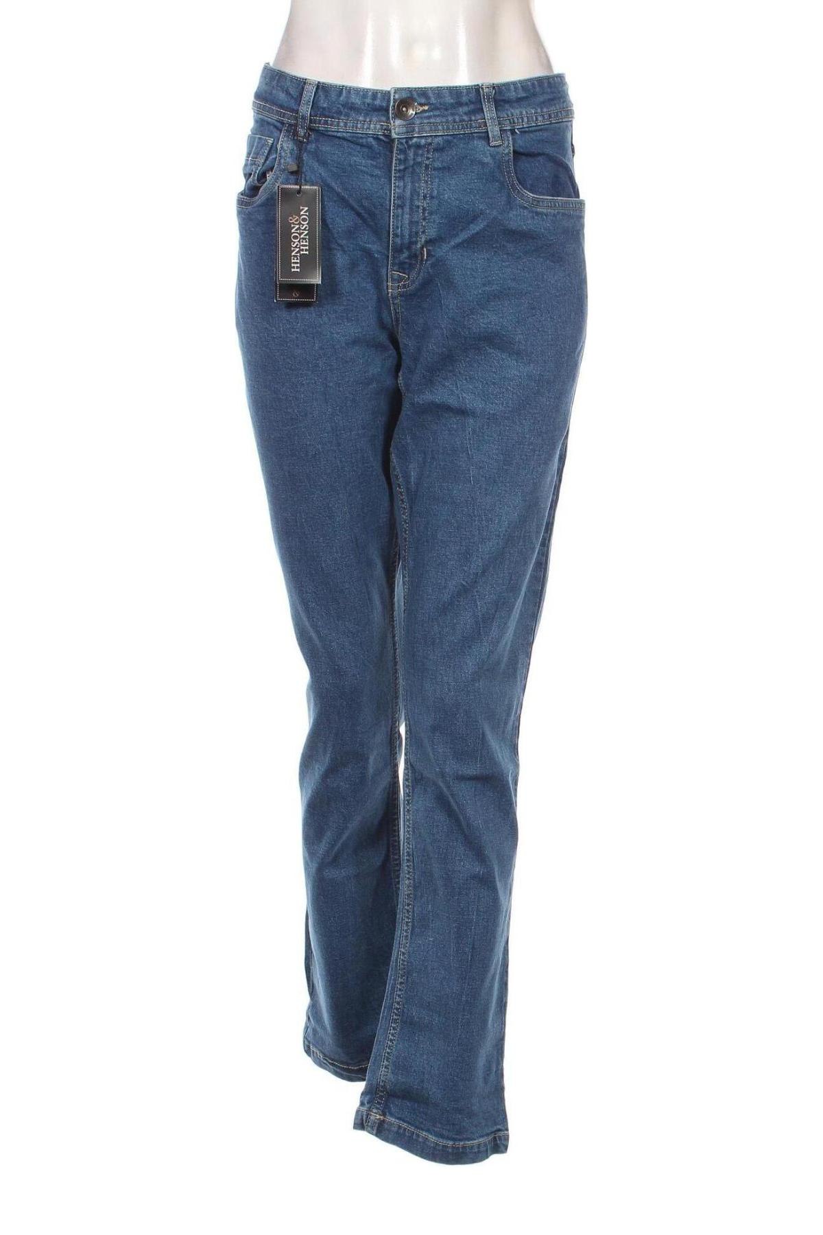 Γυναικείο μπουφάν Henson & Henson, Μέγεθος L, Χρώμα Μπλέ, Τιμή 21,58 €