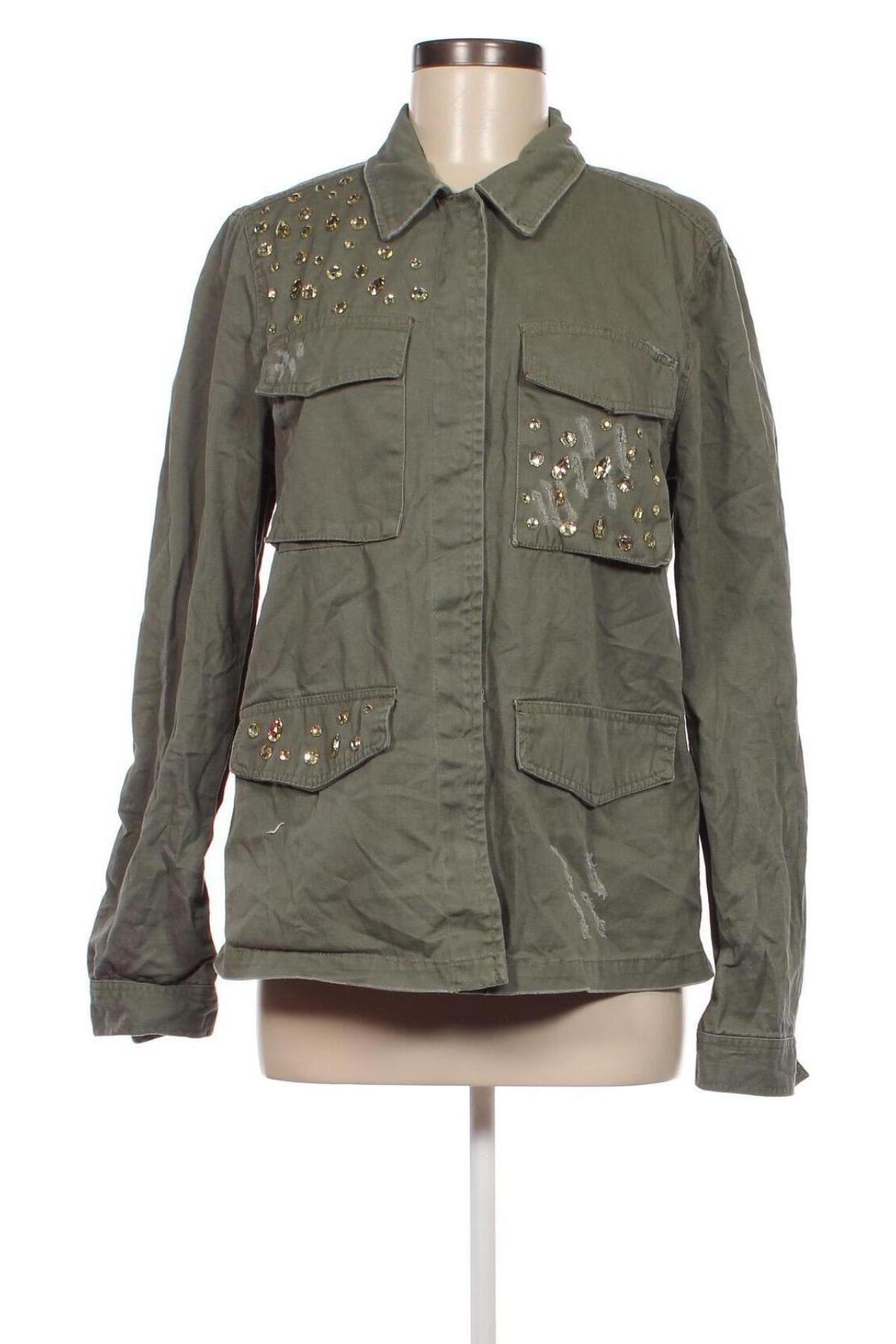 Γυναικείο μπουφάν Jean Pascale, Μέγεθος M, Χρώμα Πράσινο, Τιμή 11,88 €