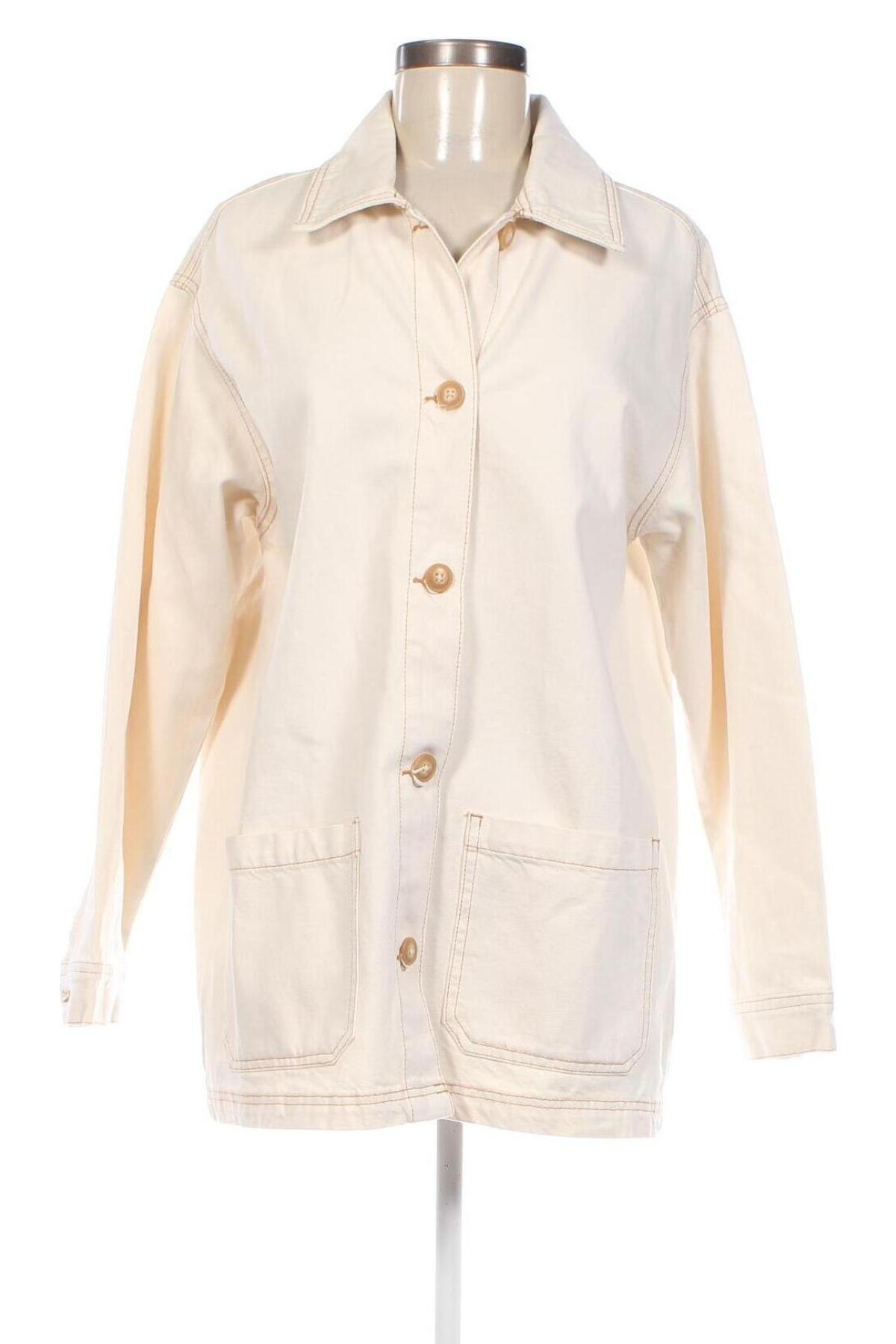 Γυναικείο μπουφάν Pull&Bear, Μέγεθος S, Χρώμα Εκρού, Τιμή 12,31 €
