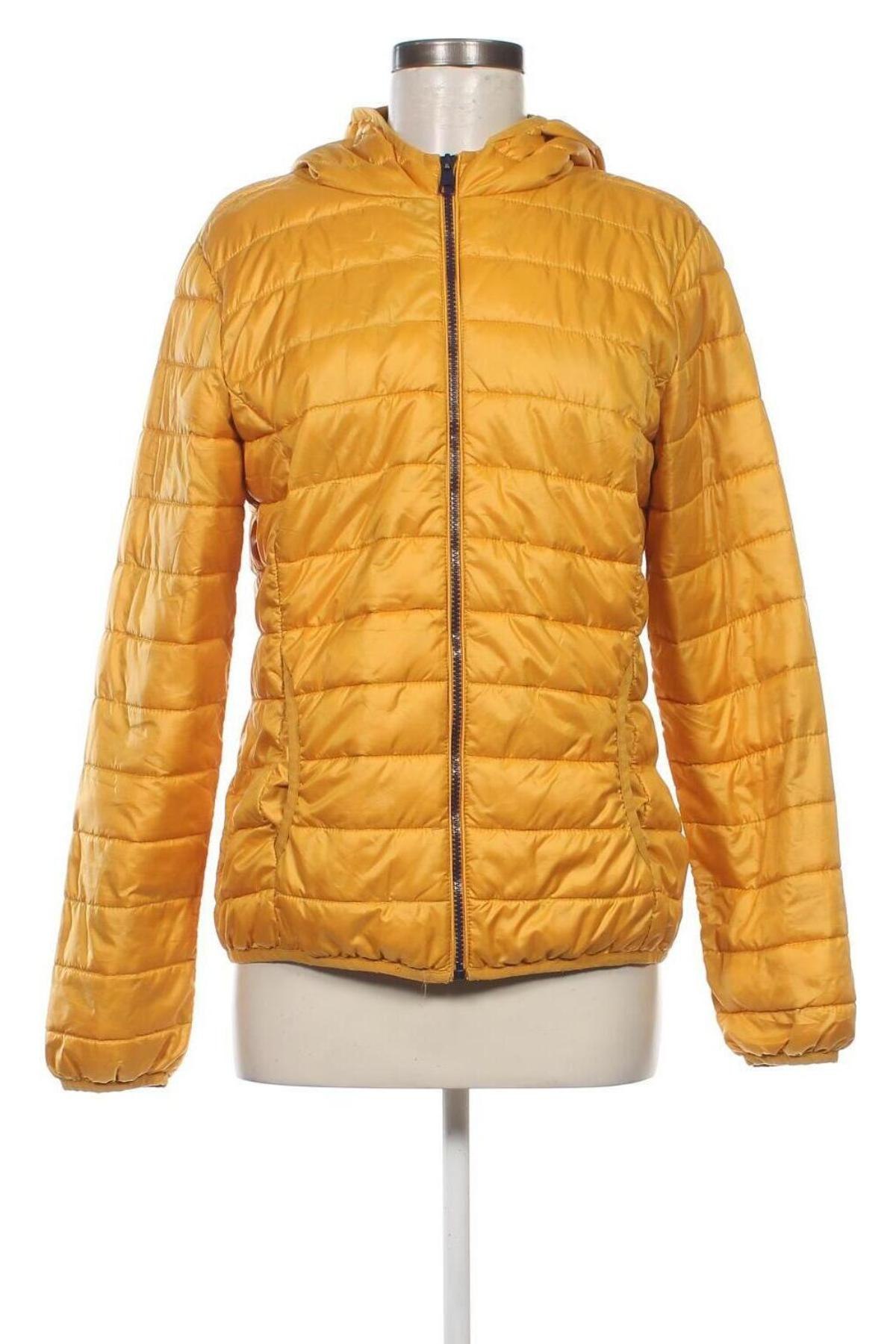 Γυναικείο μπουφάν Tom Tailor, Μέγεθος L, Χρώμα Κίτρινο, Τιμή 18,93 €