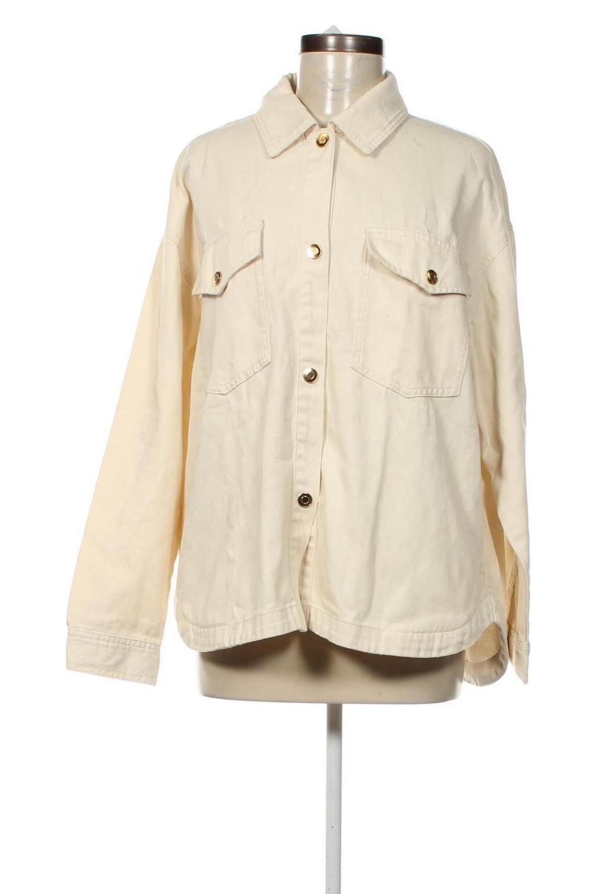 Γυναικείο μπουφάν Zara, Μέγεθος L, Χρώμα  Μπέζ, Τιμή 16,63 €