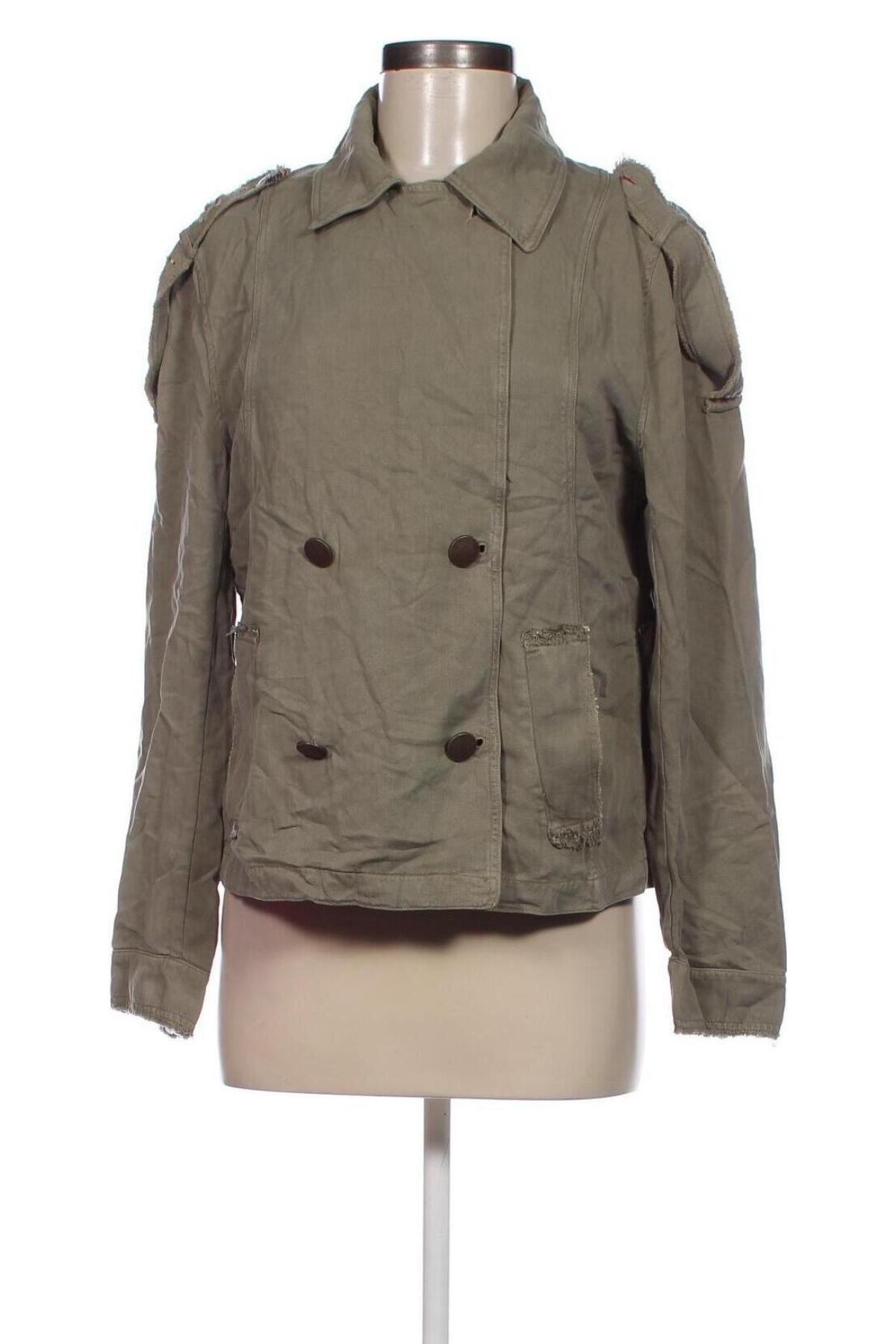 Γυναικείο μπουφάν Zara, Μέγεθος M, Χρώμα Πράσινο, Τιμή 11,88 €