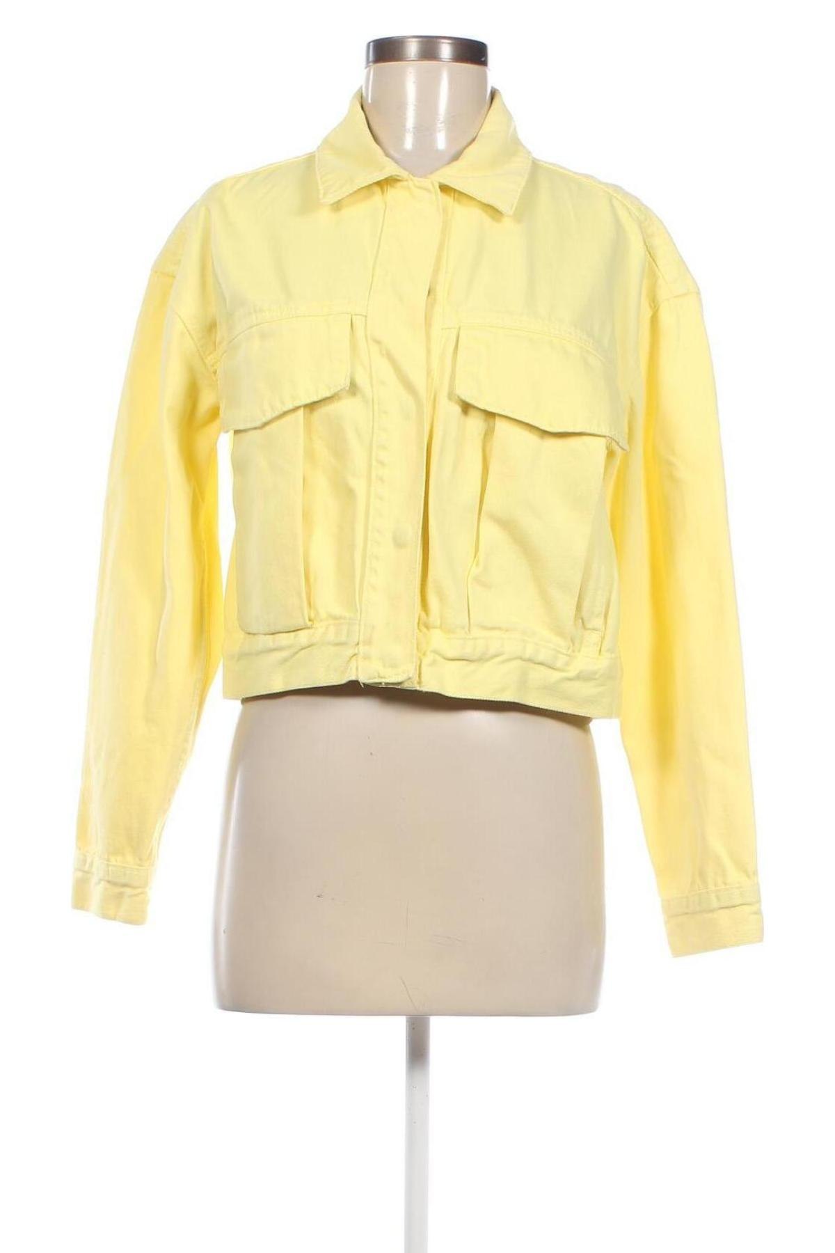 Дамско яке Zara, Размер M, Цвят Жълт, Цена 31,20 лв.