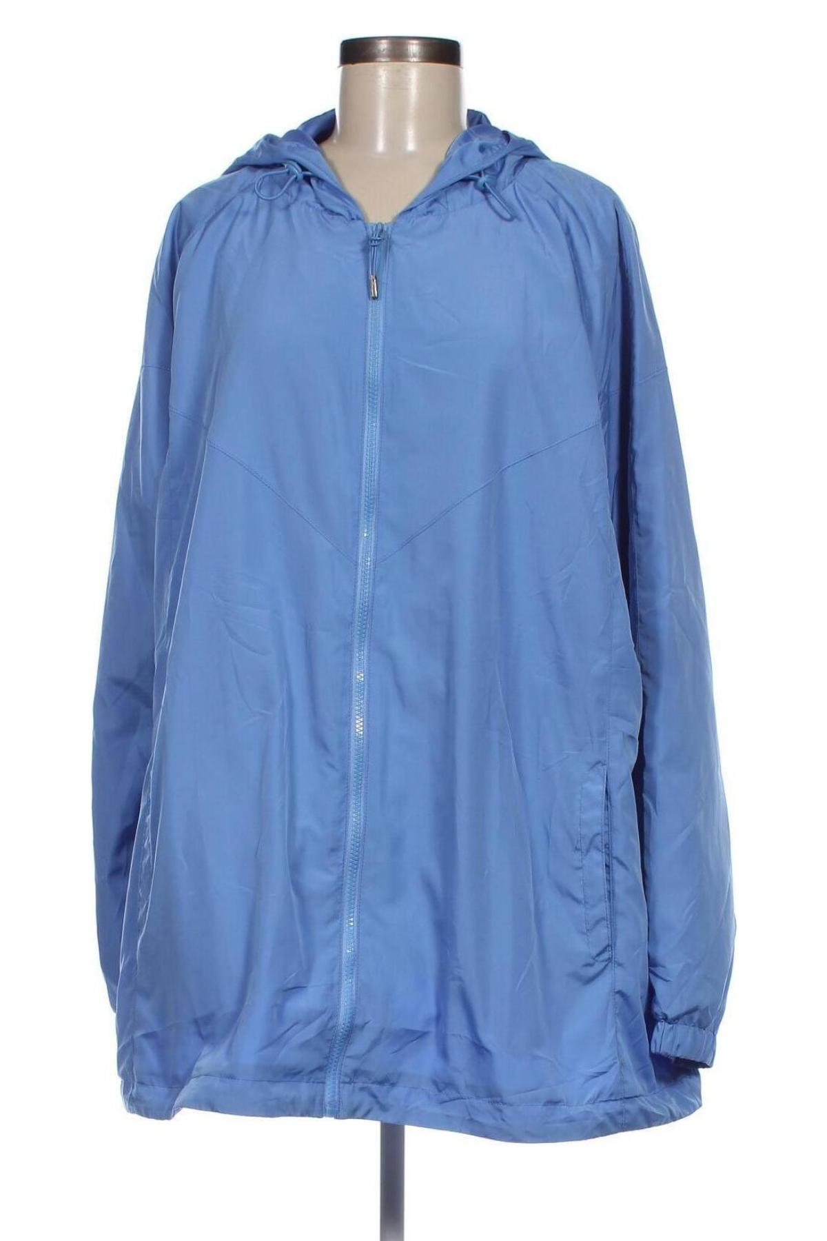 Γυναικείο μπουφάν Zizzi, Μέγεθος 4XL, Χρώμα Μπλέ, Τιμή 39,96 €