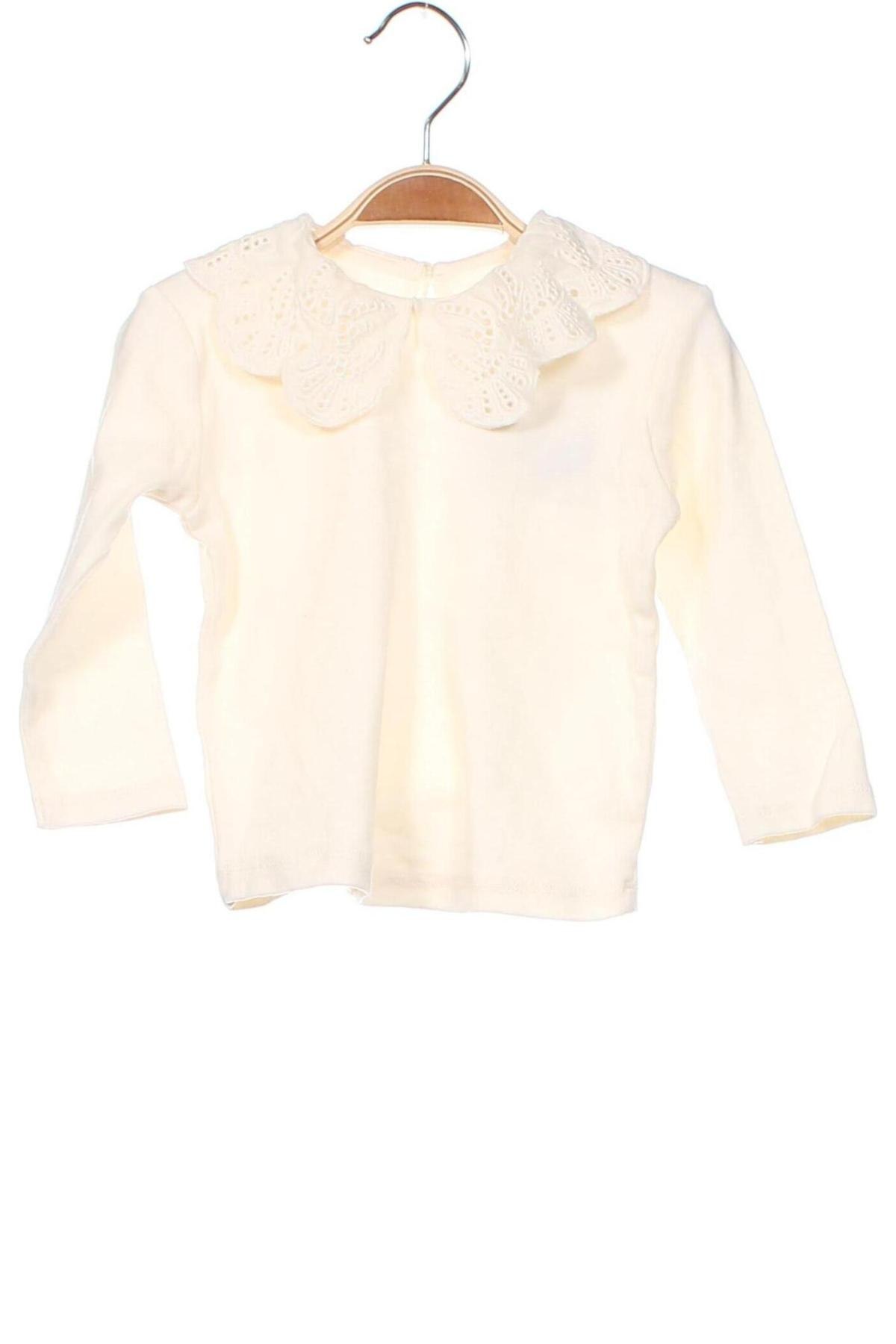 Детска блуза, Размер 6-9m/ 68-74 см, Цвят Екрю, Цена 6,84 лв.
