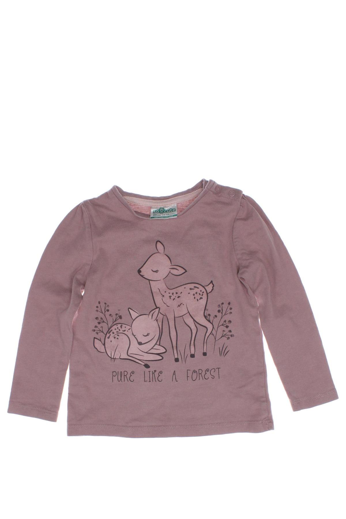 Kinder Shirt, Größe 12-18m/ 80-86 cm, Farbe Aschrosa, Preis € 3,50