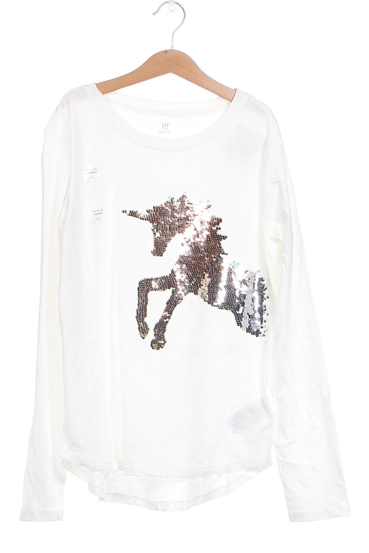 Παιδική μπλούζα Gap, Μέγεθος 14-15y/ 168-170 εκ., Χρώμα Λευκό, Τιμή 11,75 €