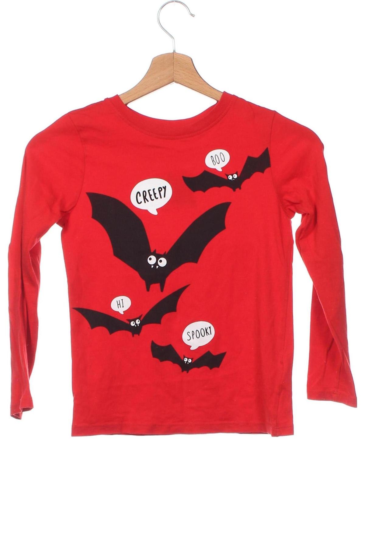 Kinder Shirt H&M, Größe 7-8y/ 128-134 cm, Farbe Rot, Preis € 3,43