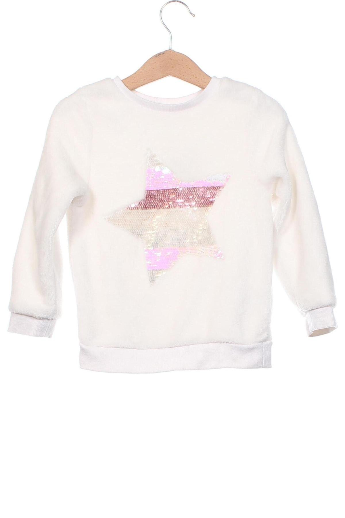 Kinder Shirt H&M, Größe 3-4y/ 104-110 cm, Farbe Weiß, Preis 3,43 €