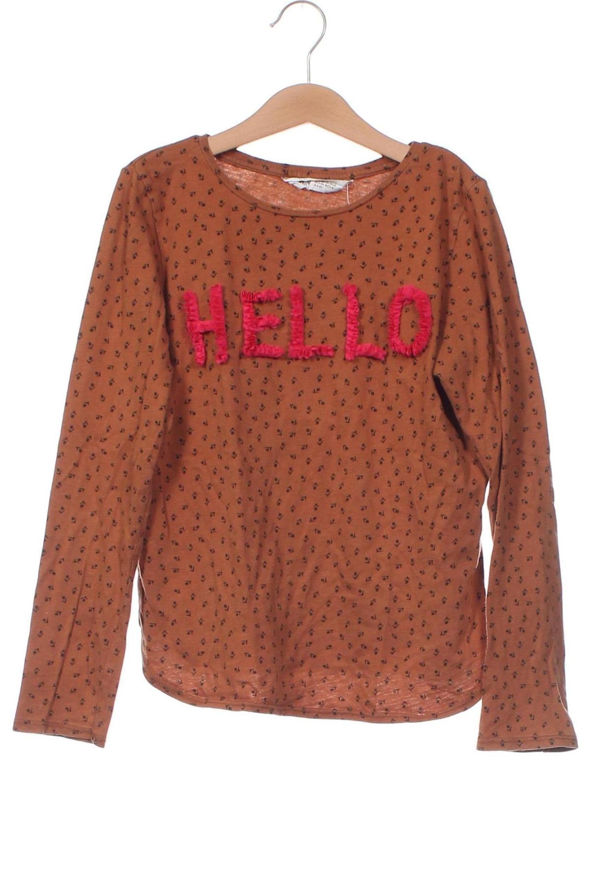 Детска блуза H&M, Размер 7-8y/ 128-134 см, Цвят Кафяв, Цена 11,73 лв.