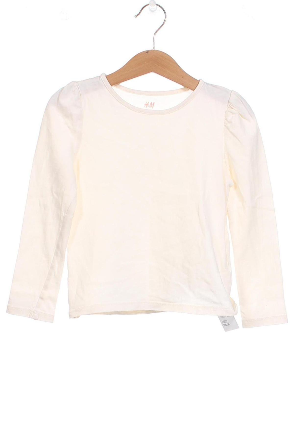 Dziecięca bluzka H&M, Rozmiar 2-3y/ 98-104 cm, Kolor Beżowy, Cena 27,59 zł