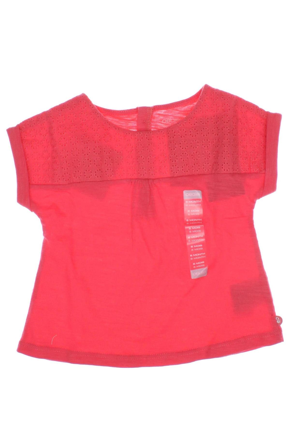 Kinder Shirt Obaibi, Größe 6-9m/ 68-74 cm, Farbe Rot, Preis 5,25 €