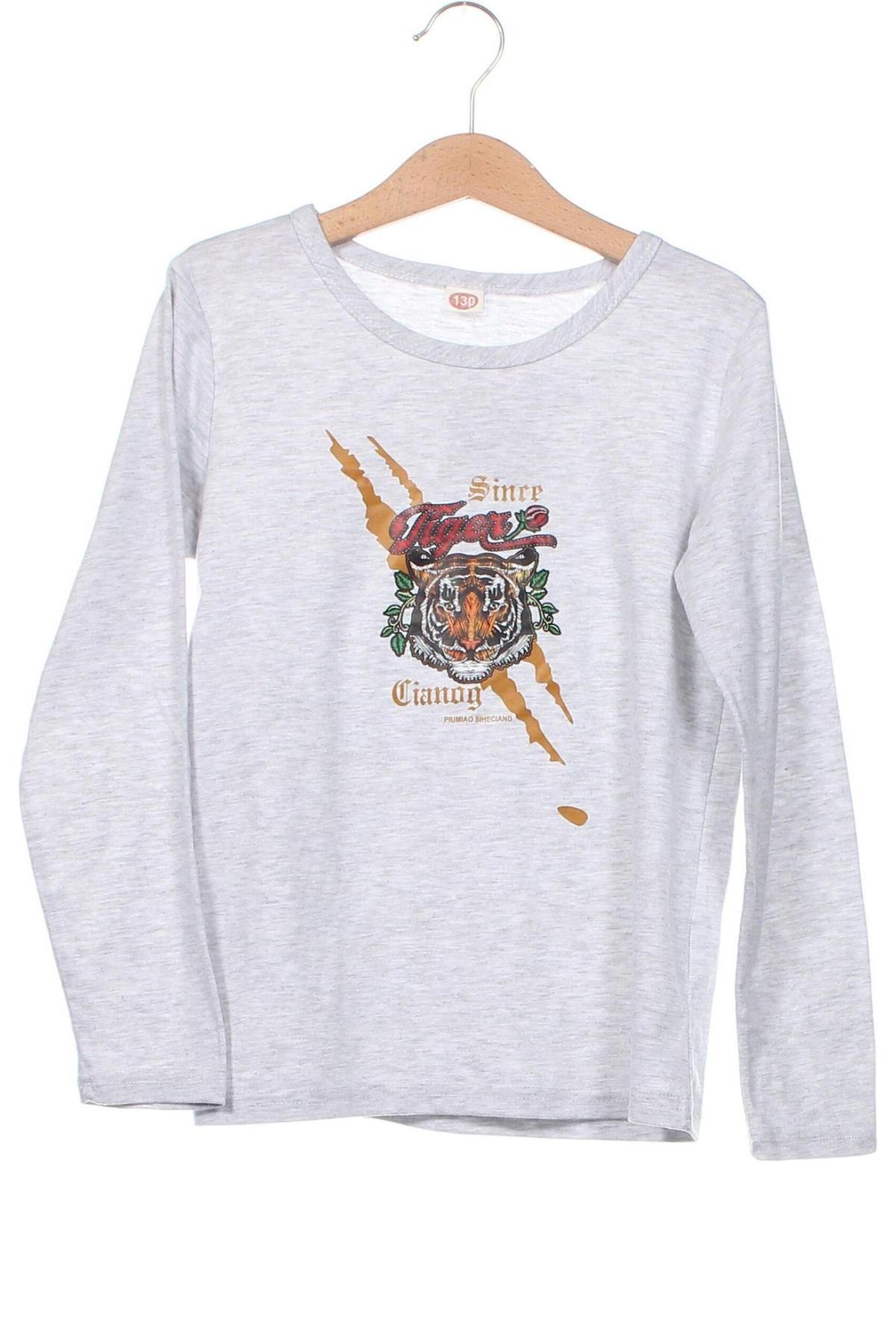 Kinder Shirt SHEIN, Größe 7-8y/ 128-134 cm, Farbe Grau, Preis 7,00 €