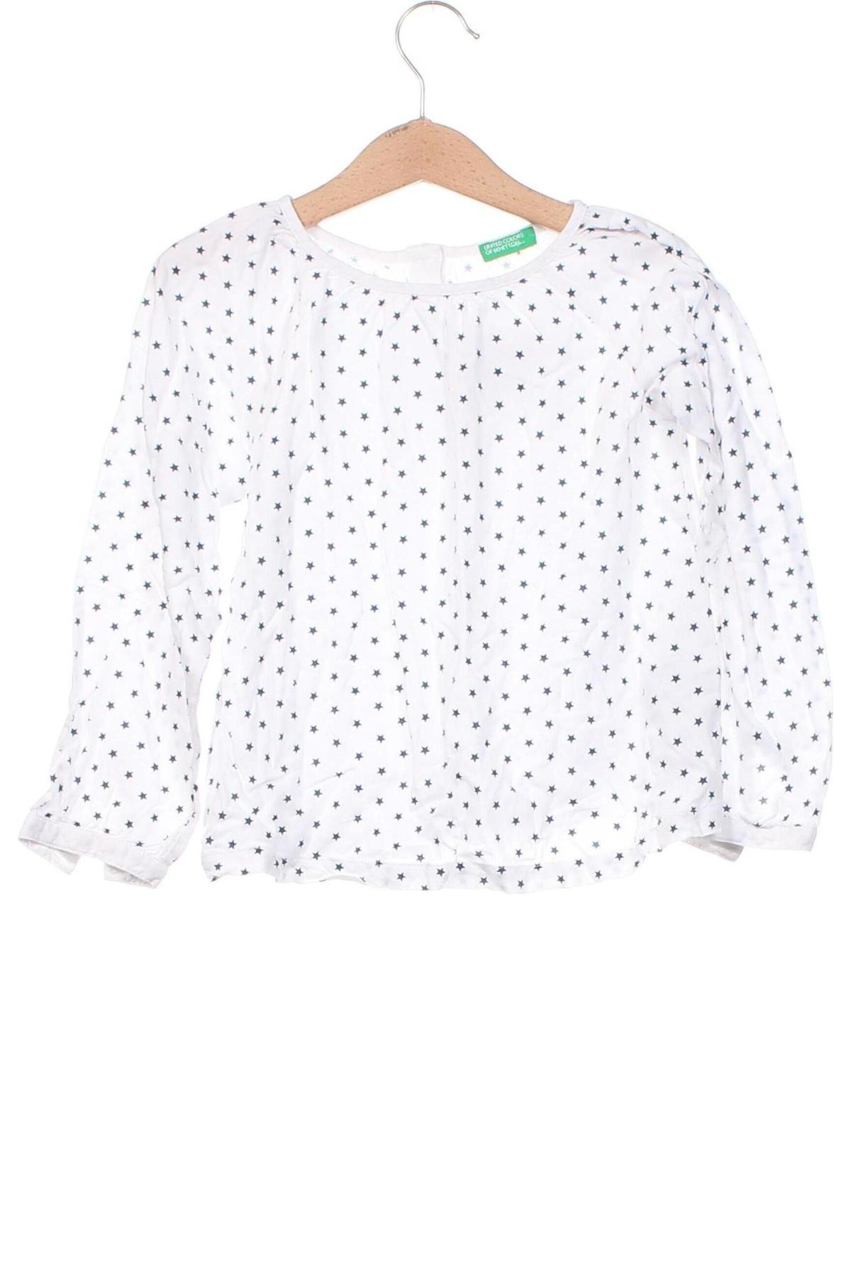 Kinder Shirt United Colors Of Benetton, Größe 4-5y/ 110-116 cm, Farbe Weiß, Preis € 6,27