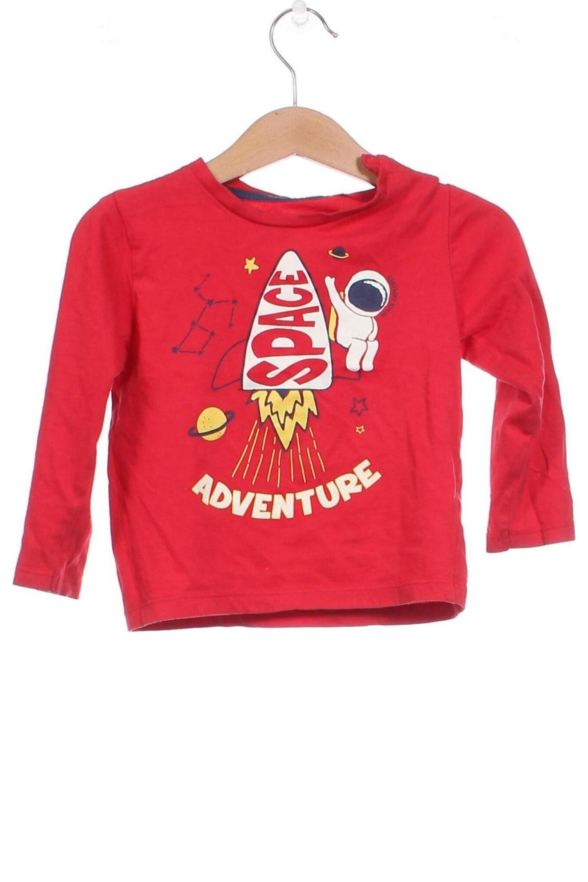 Детска блуза ZY kids, Размер 3-6m/ 62-68 см, Цвят Червен, Цена 6,70 лв.