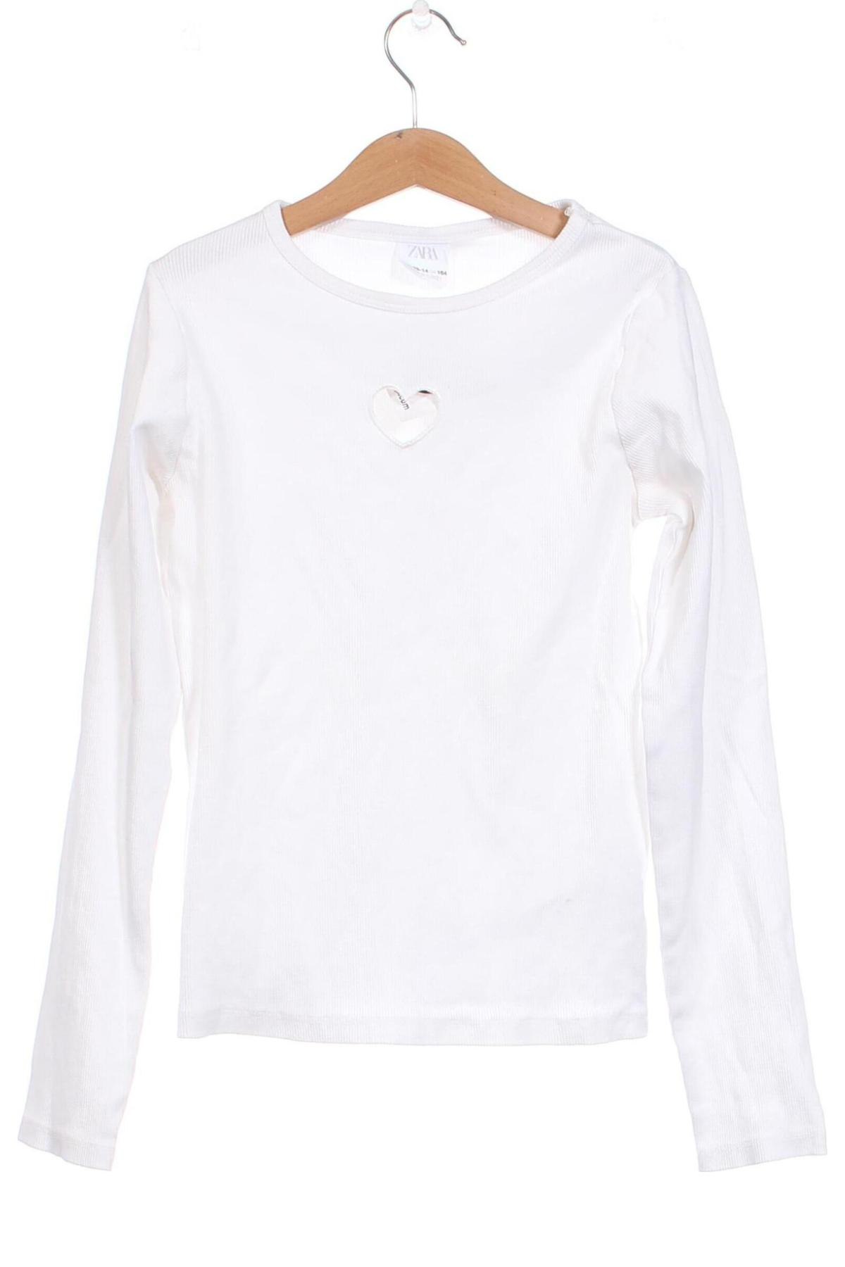 Kinder Shirt Zara, Größe 13-14y/ 164-168 cm, Farbe Weiß, Preis € 3,78