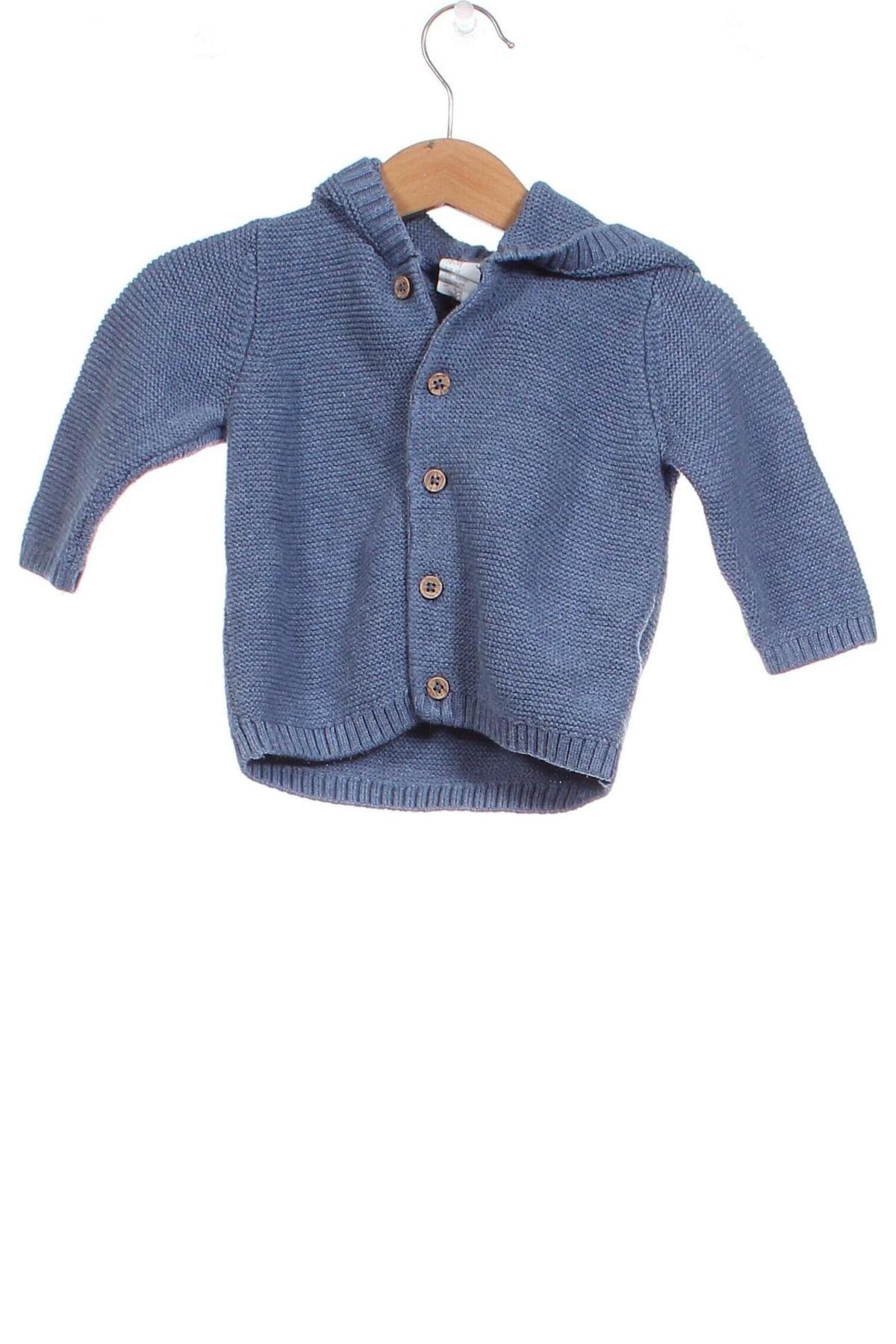 Kinder Strickjacke H&M, Größe 3-6m/ 62-68 cm, Farbe Blau, Preis 8,70 €