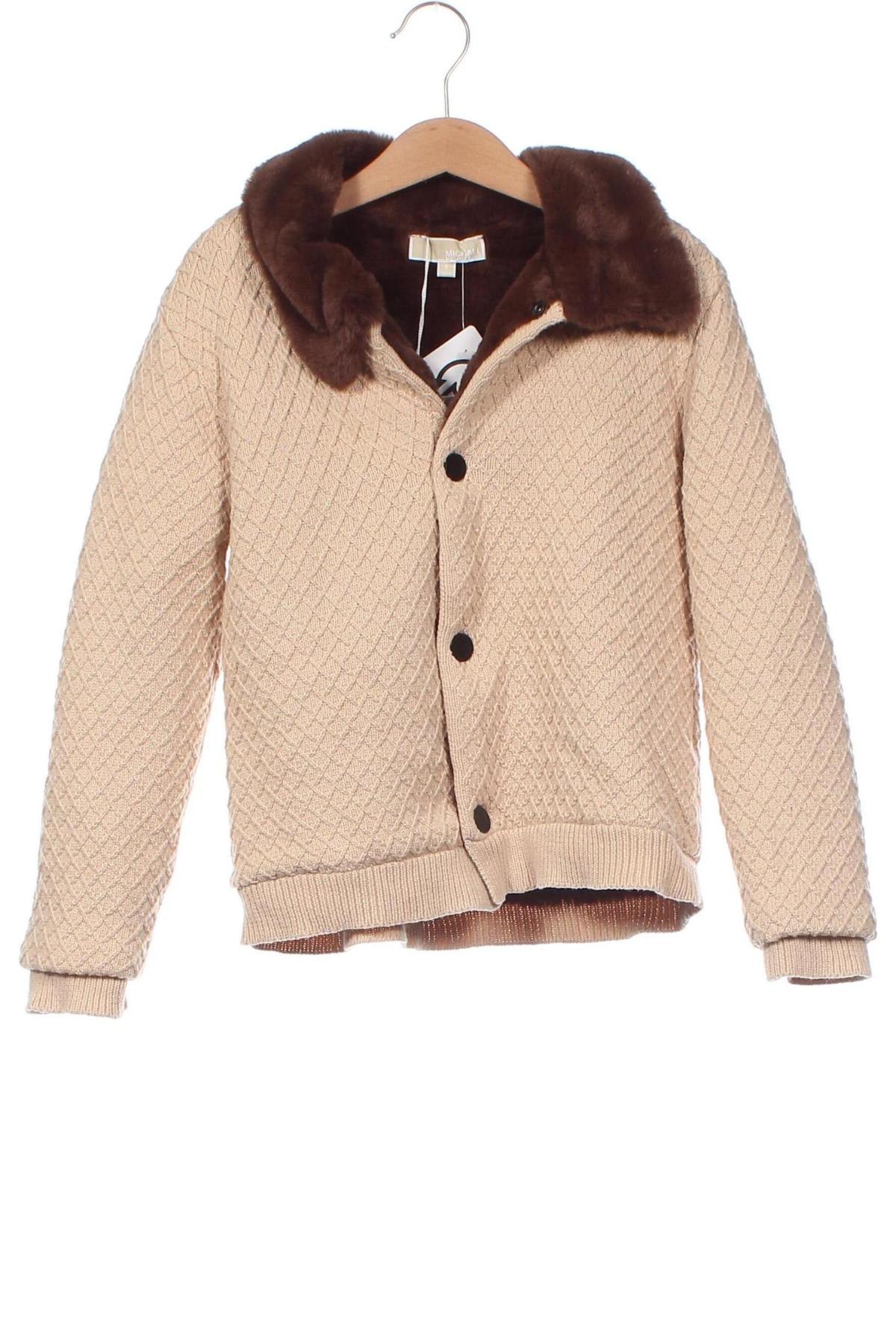 Kinder Strickjacke MICHAEL Michael Kors, Größe 6-7y/ 122-128 cm, Farbe Beige, Preis 64,64 €