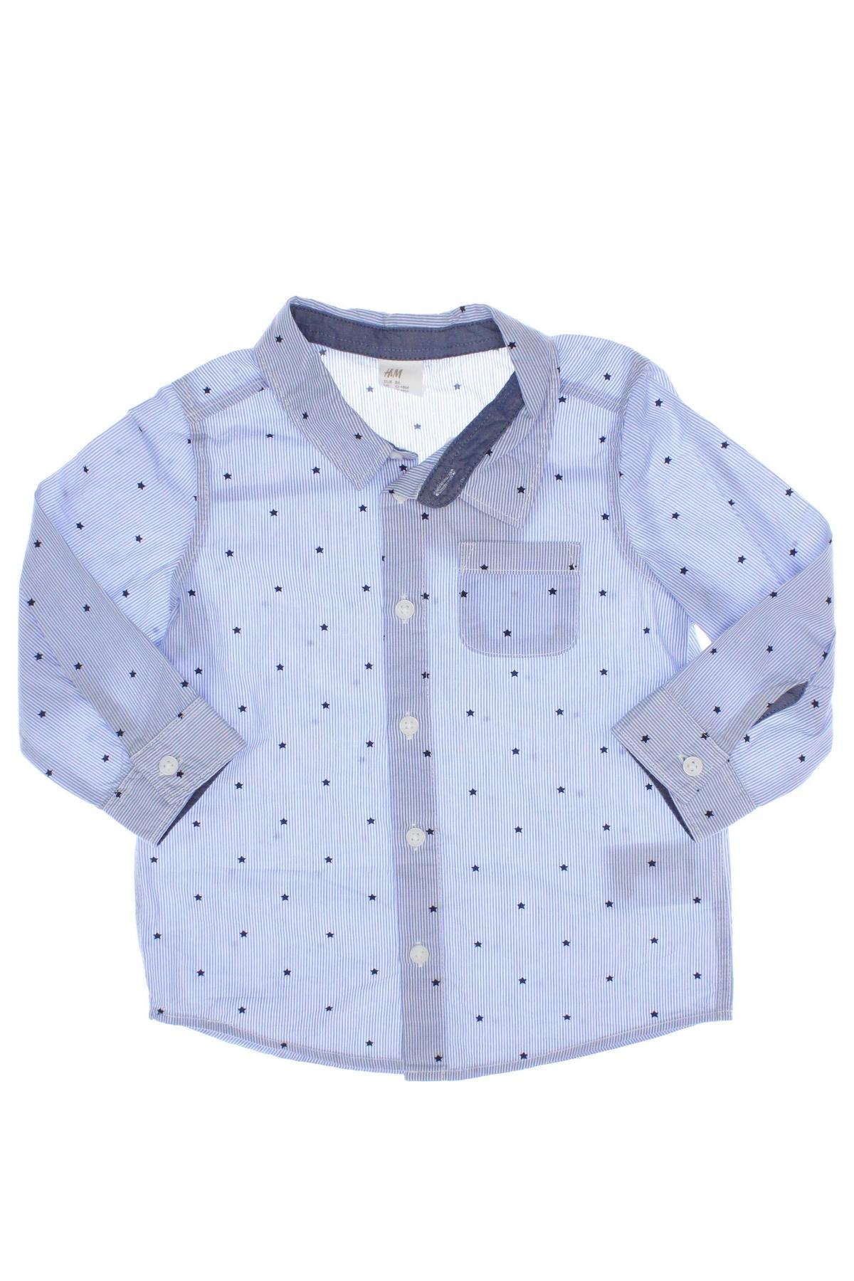 Kinderhemd H&M, Größe 12-18m/ 80-86 cm, Farbe Blau, Preis € 6,02