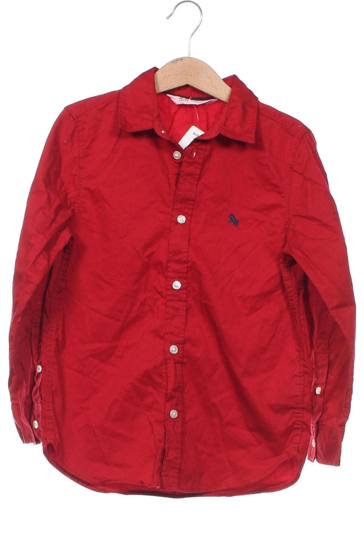 Παιδικό πουκάμισο H&M, Μέγεθος 6-7y/ 122-128 εκ., Χρώμα Κόκκινο, Τιμή 7,67 €